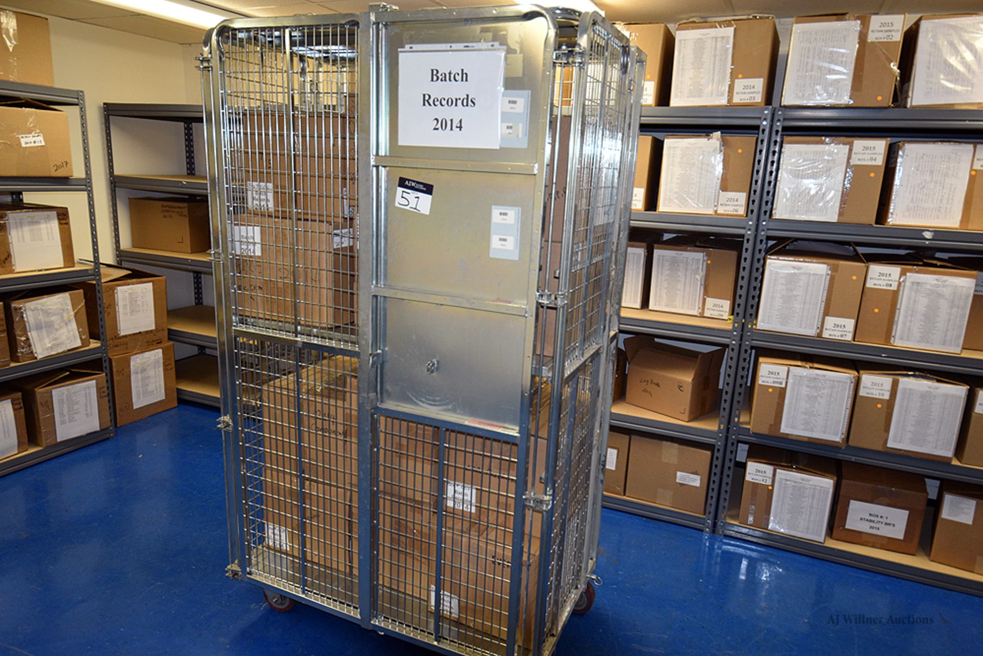 Portable Wire Mesh Secured Storage Cabinets