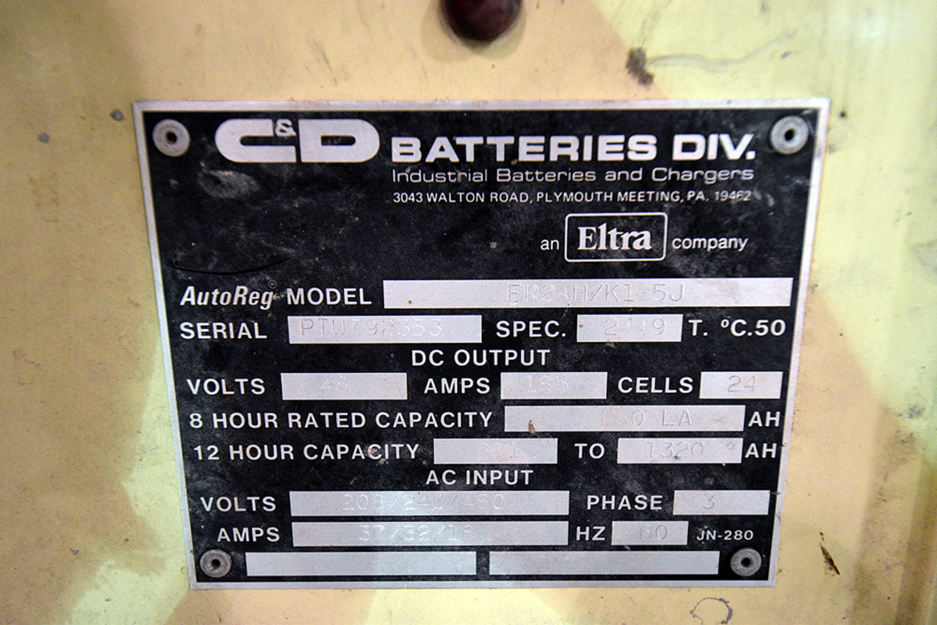 Ferro 48 Volt Forklift Battery Charger - Image 4 of 4