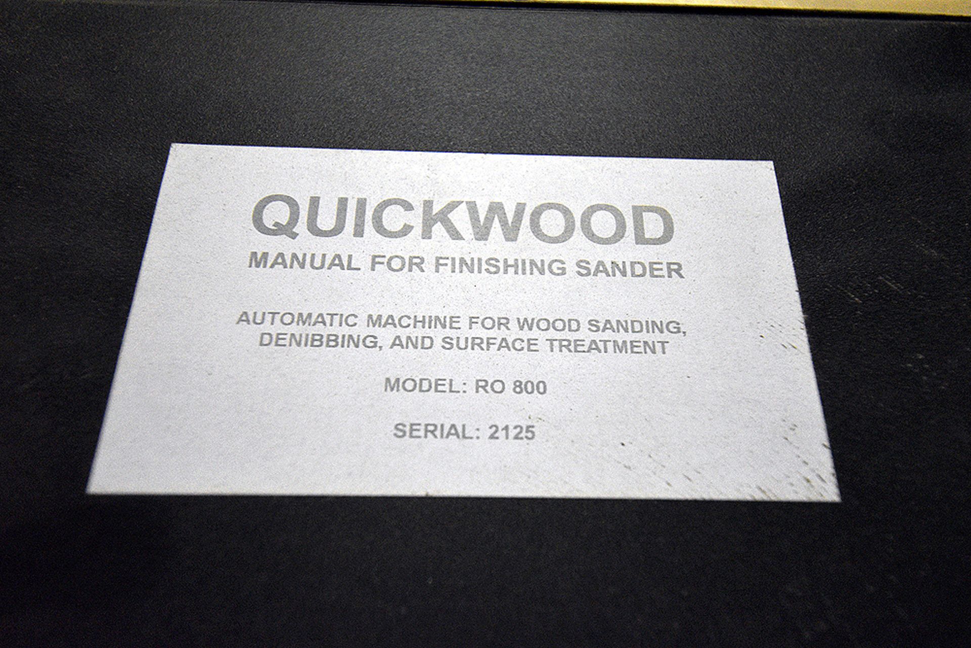 QuickWood Automatic Buffing/Finishing/Sealer - Image 5 of 7