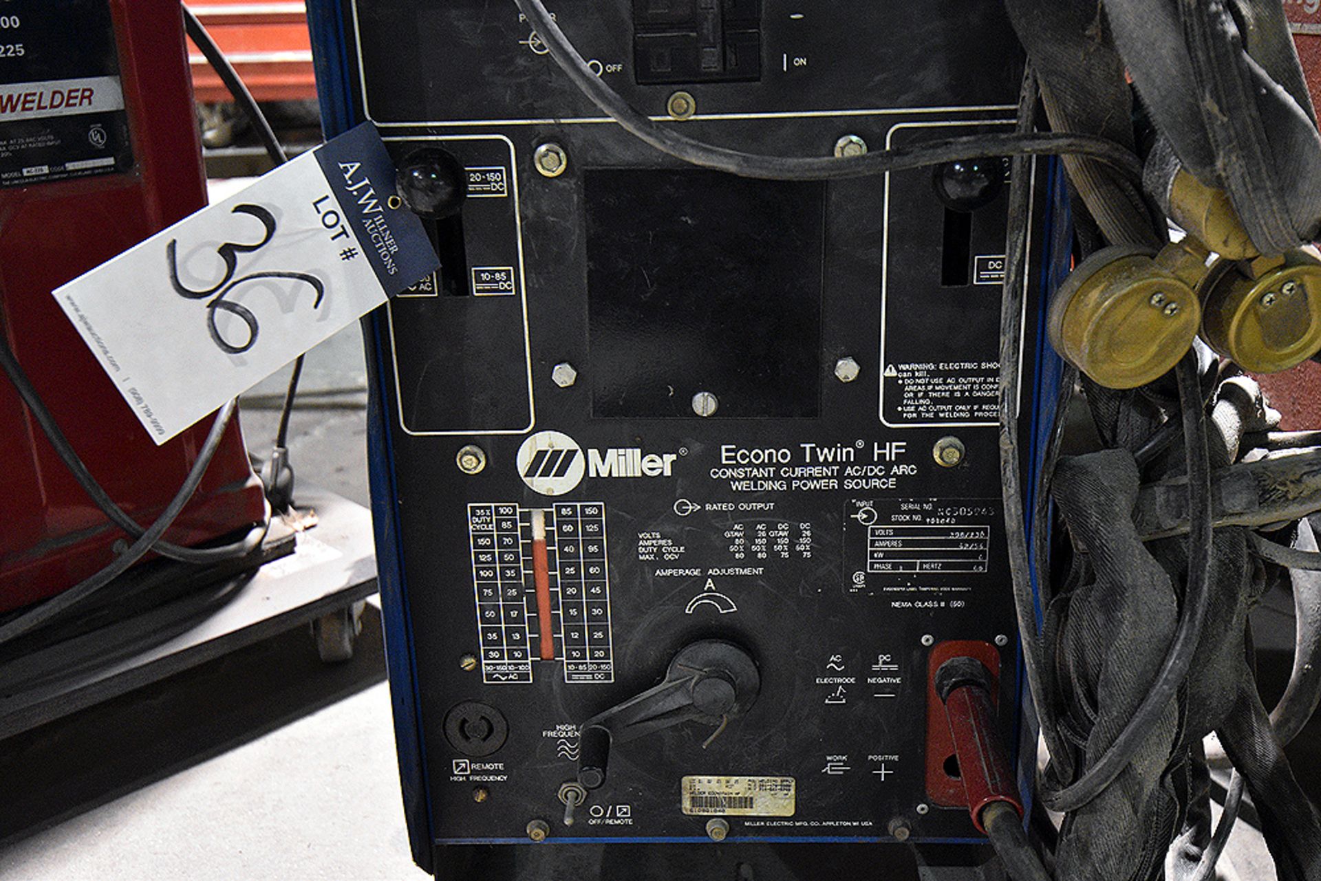 Miller EconoTwin HF Welder w/ Tweco TC900 - Image 5 of 6