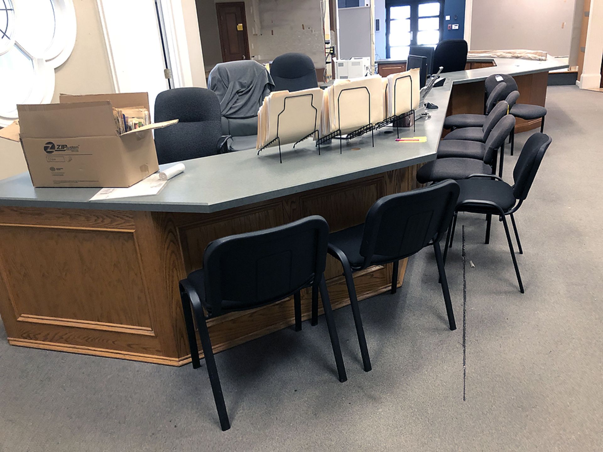 Custom Built Oak & Formica Reception Desk-40 ft - Image 3 of 3