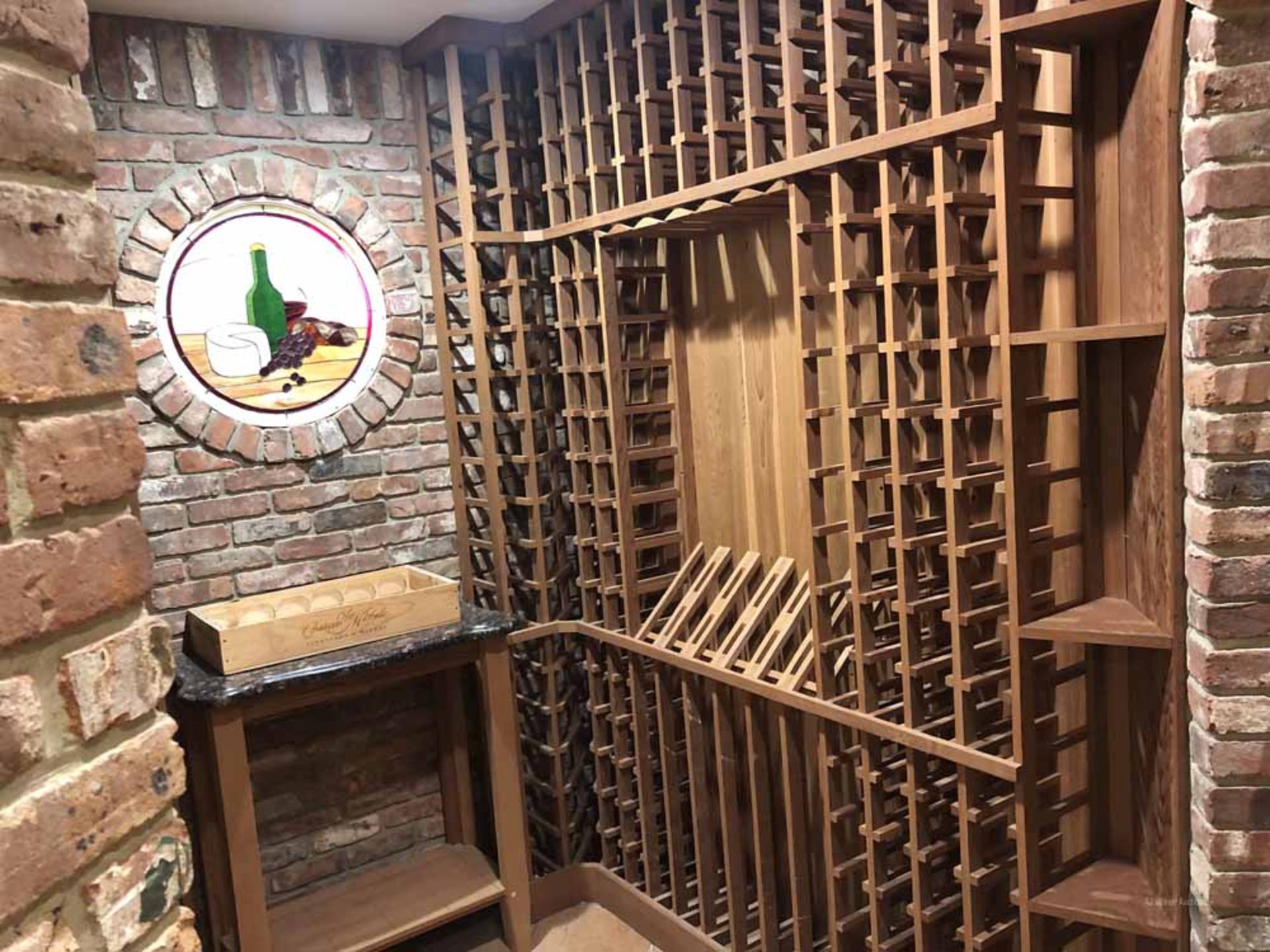 Wine Cellar,Wrought Iron Gate,100 Bottles Capacity - Image 9 of 11