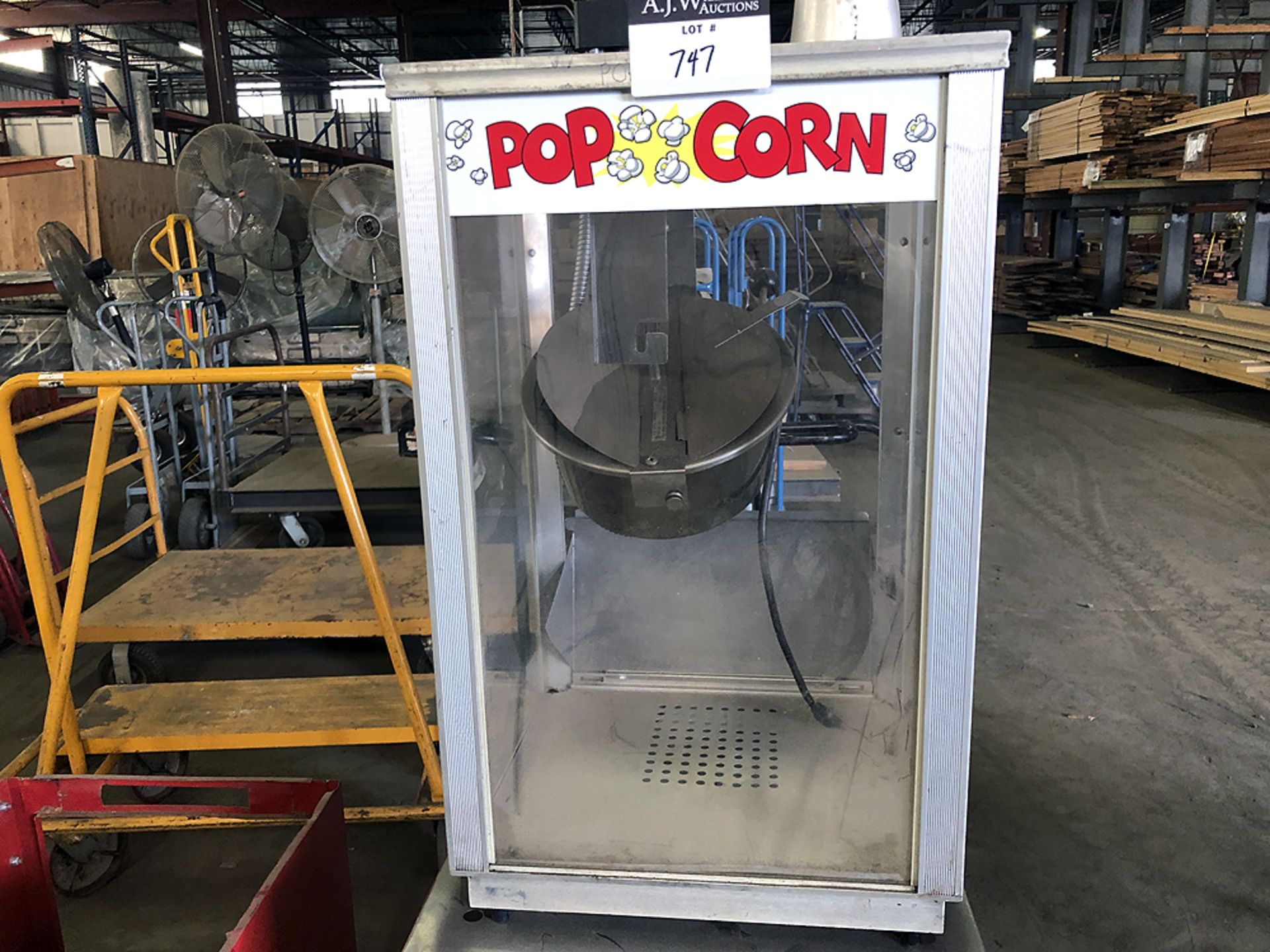 Popcorn Machine w/ cart Gold Medal 2488 - Image 3 of 6