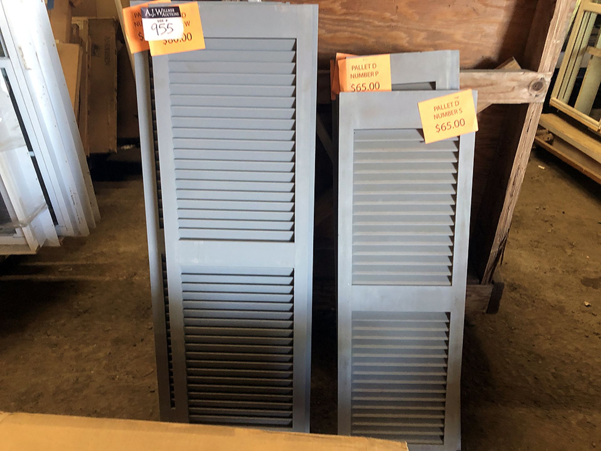Assorted Window Shutters, Assorted Sizes, 9 pc