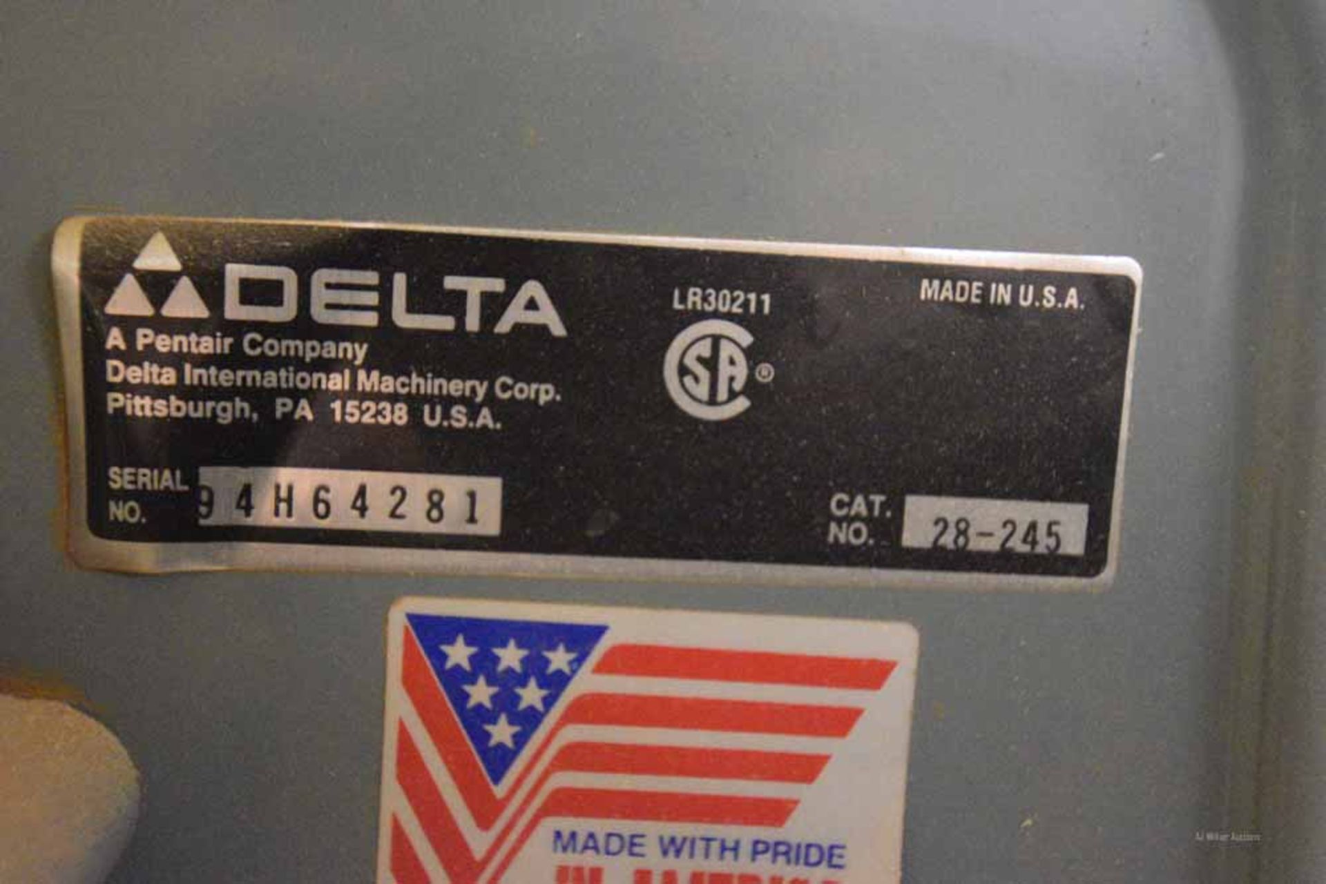 Delta Band Saw Model: 28-245, SN: 94H64281 - Image 3 of 3