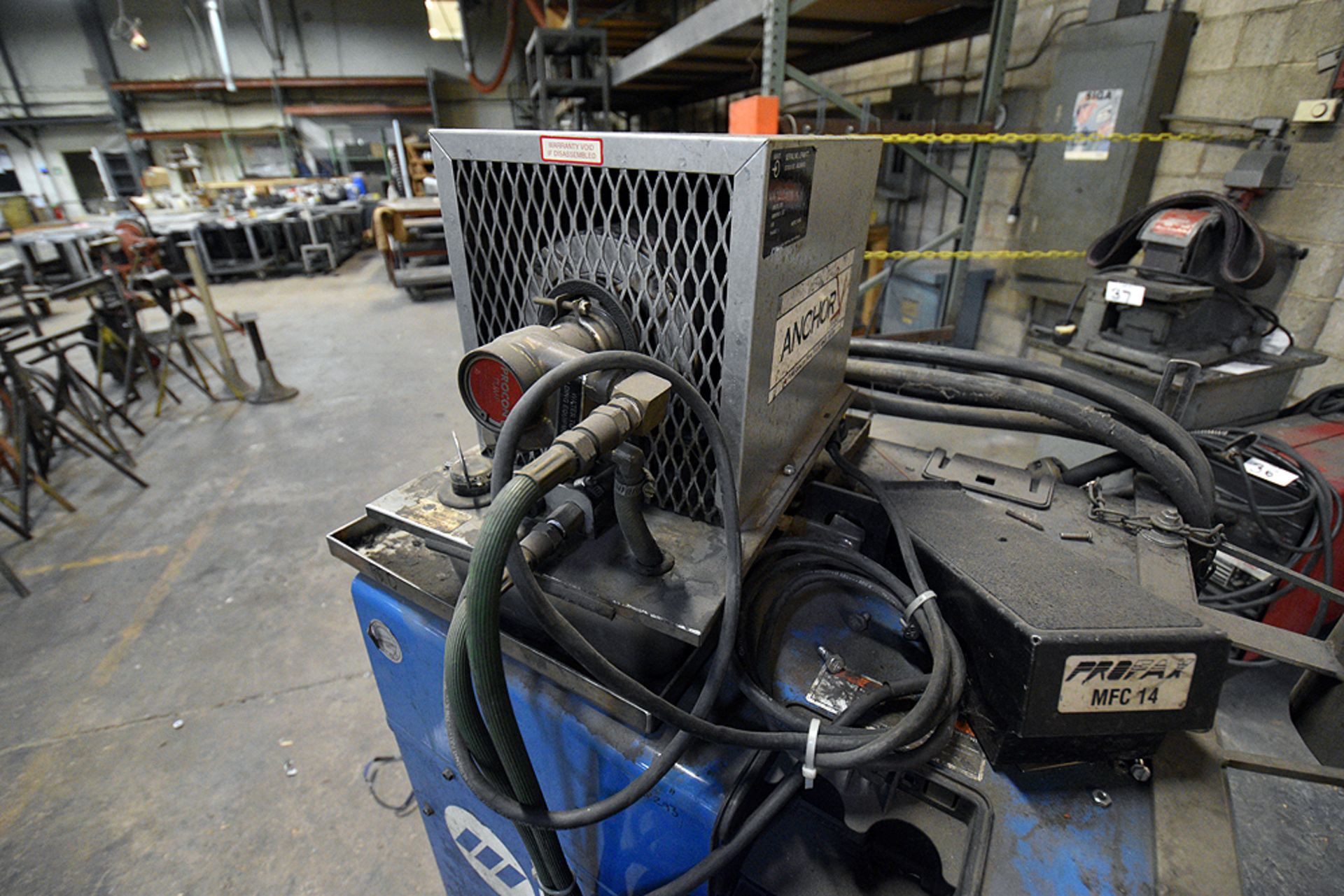 Miller Syncrowave 250 DX Tig Welder, s/n LC089816, w/ Anchor Cooling System - Image 6 of 6