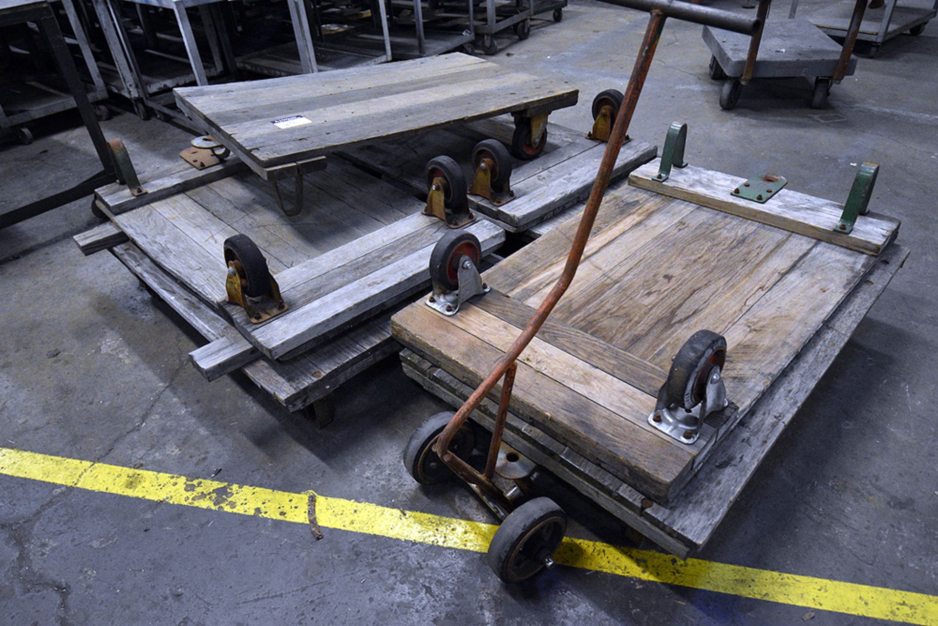 Wooden Material Handling Carts - Image 2 of 2