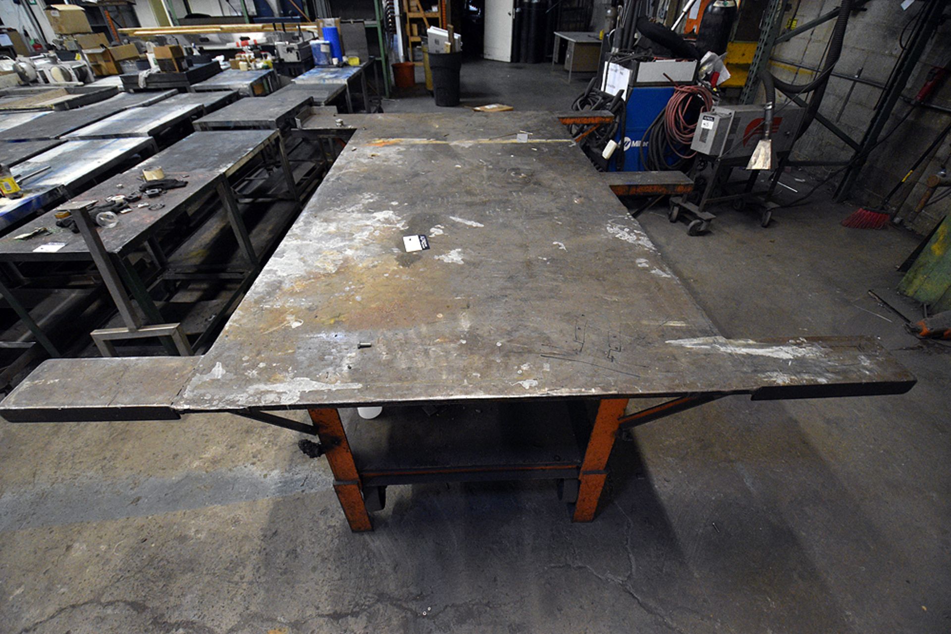 Steel Work Table (97""x78"") - Image 2 of 2