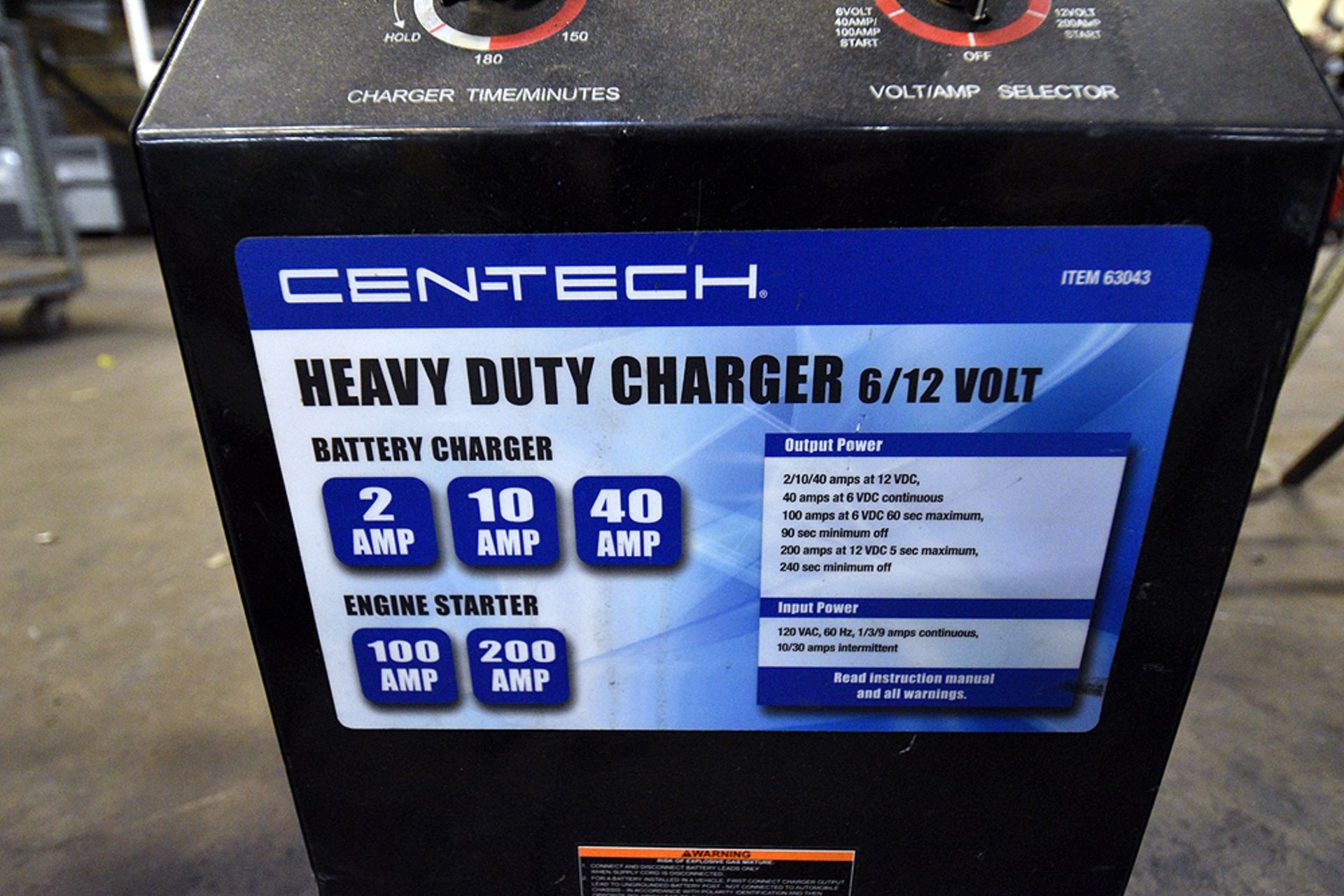 Cen-Tech Heavy Duty Charger mod 63043 - Image 3 of 3