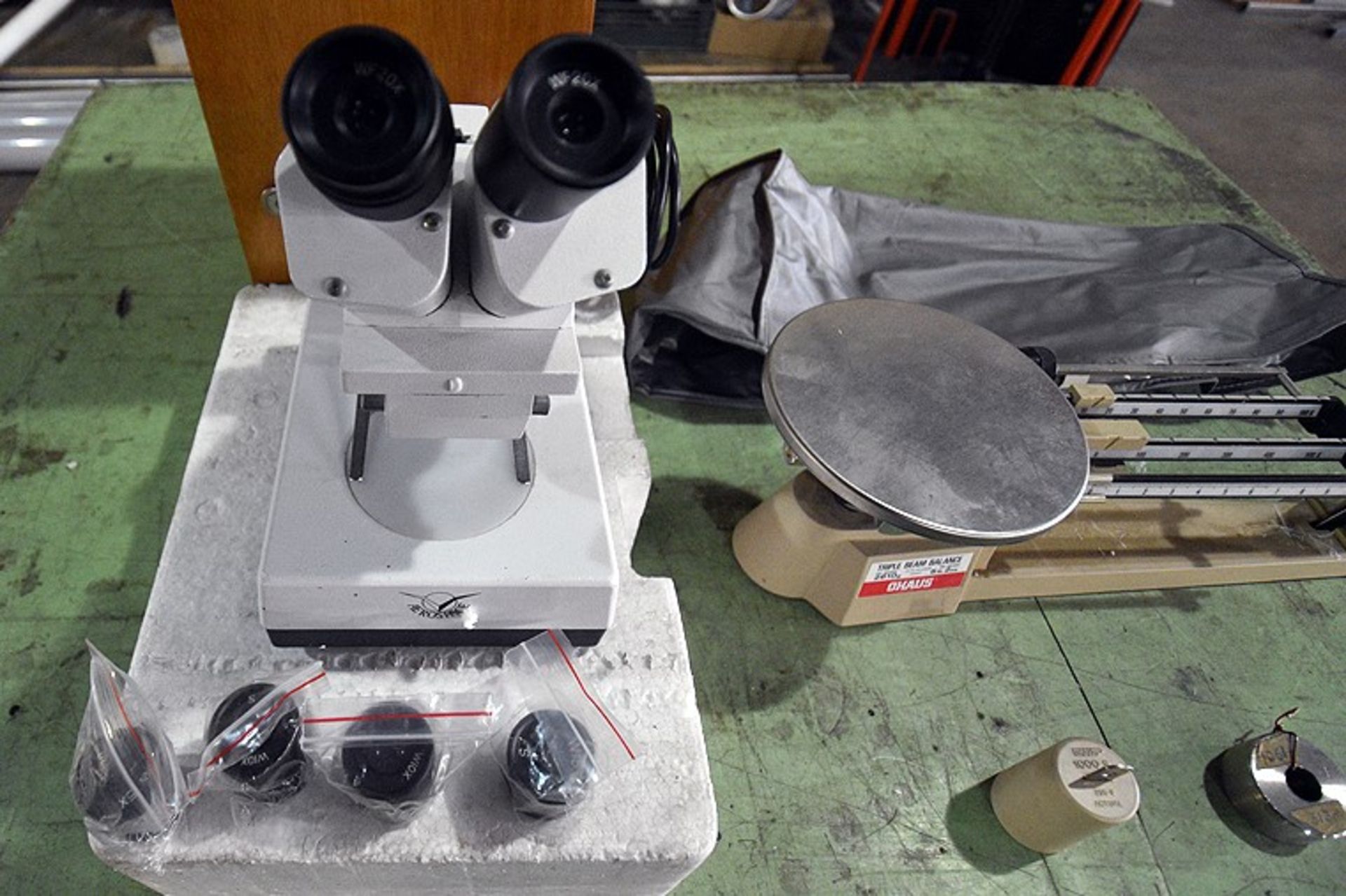 (1) Microscope w/ Lenses and (1) Triple Beam Balance Scale w/ Weights - Image 5 of 5