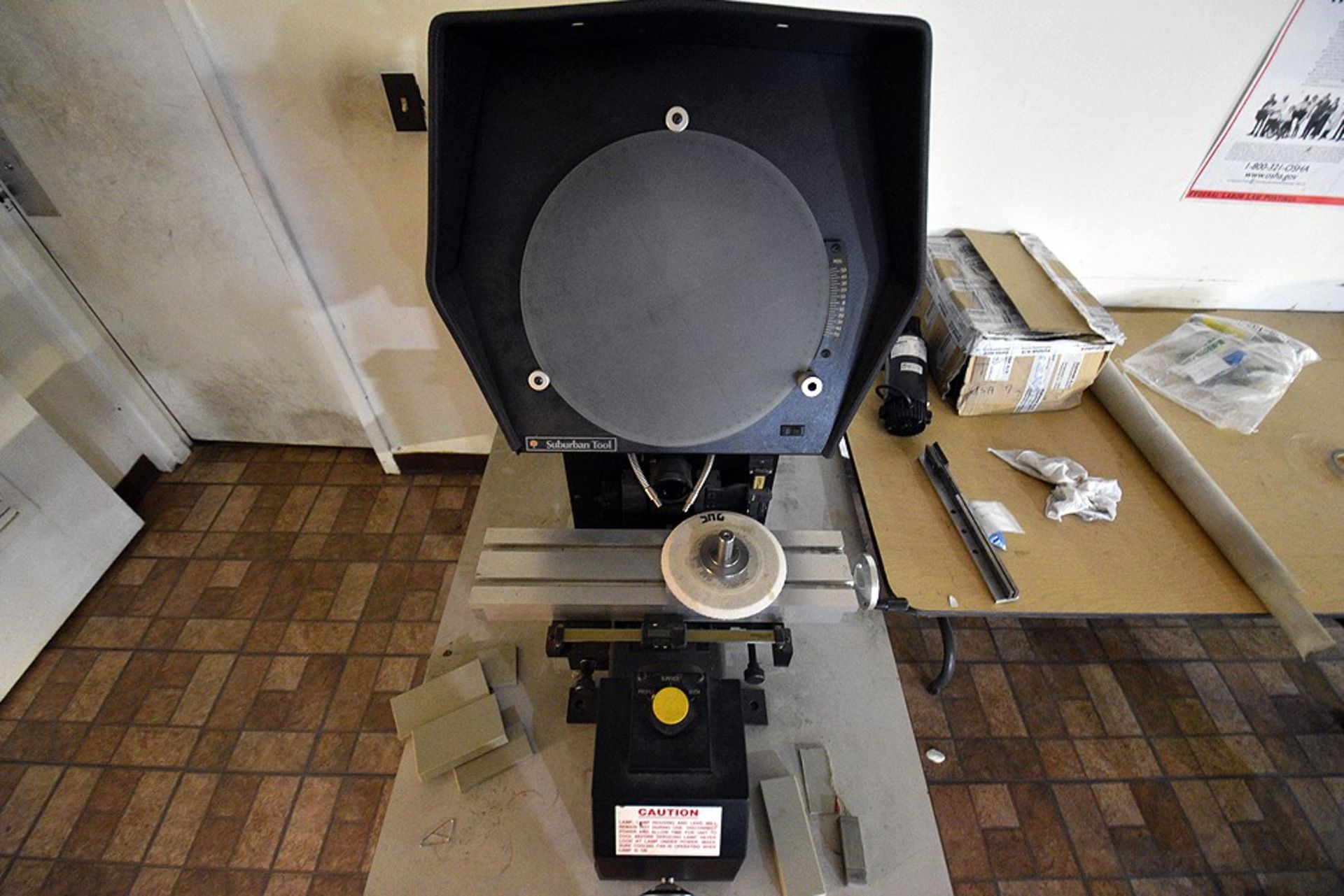 Suburban Tool Master View model MV-14 optical comparator, s/n 1223-9611M - Image 4 of 5