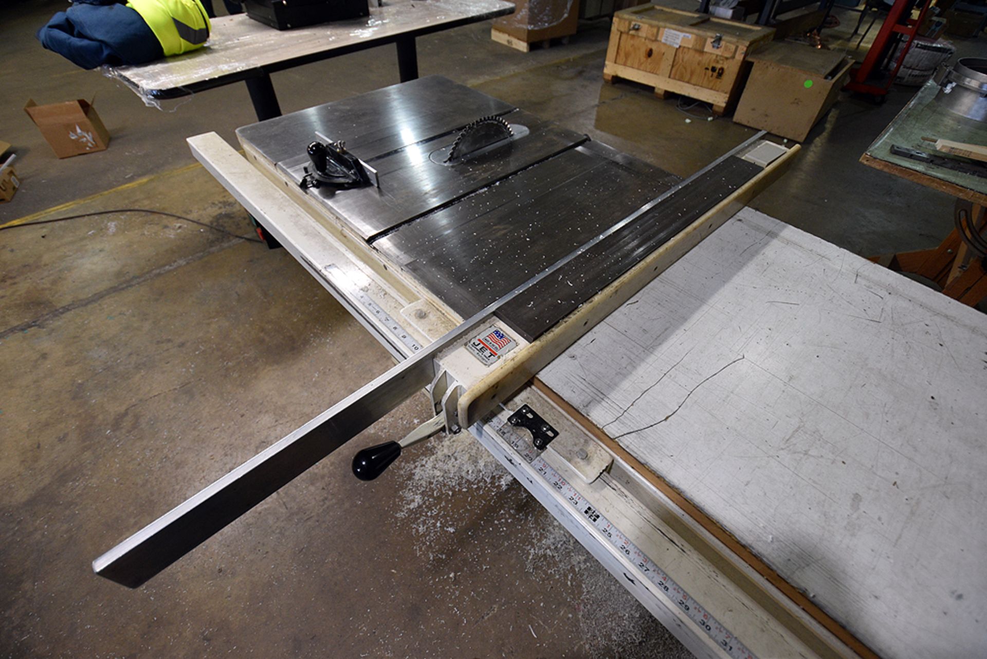 Jet model JTAS-10X-1W, 10” tilting arbor table saw, s/n 8120256, w/ Xacta polyethylene fence, w/ 27” - Image 3 of 4