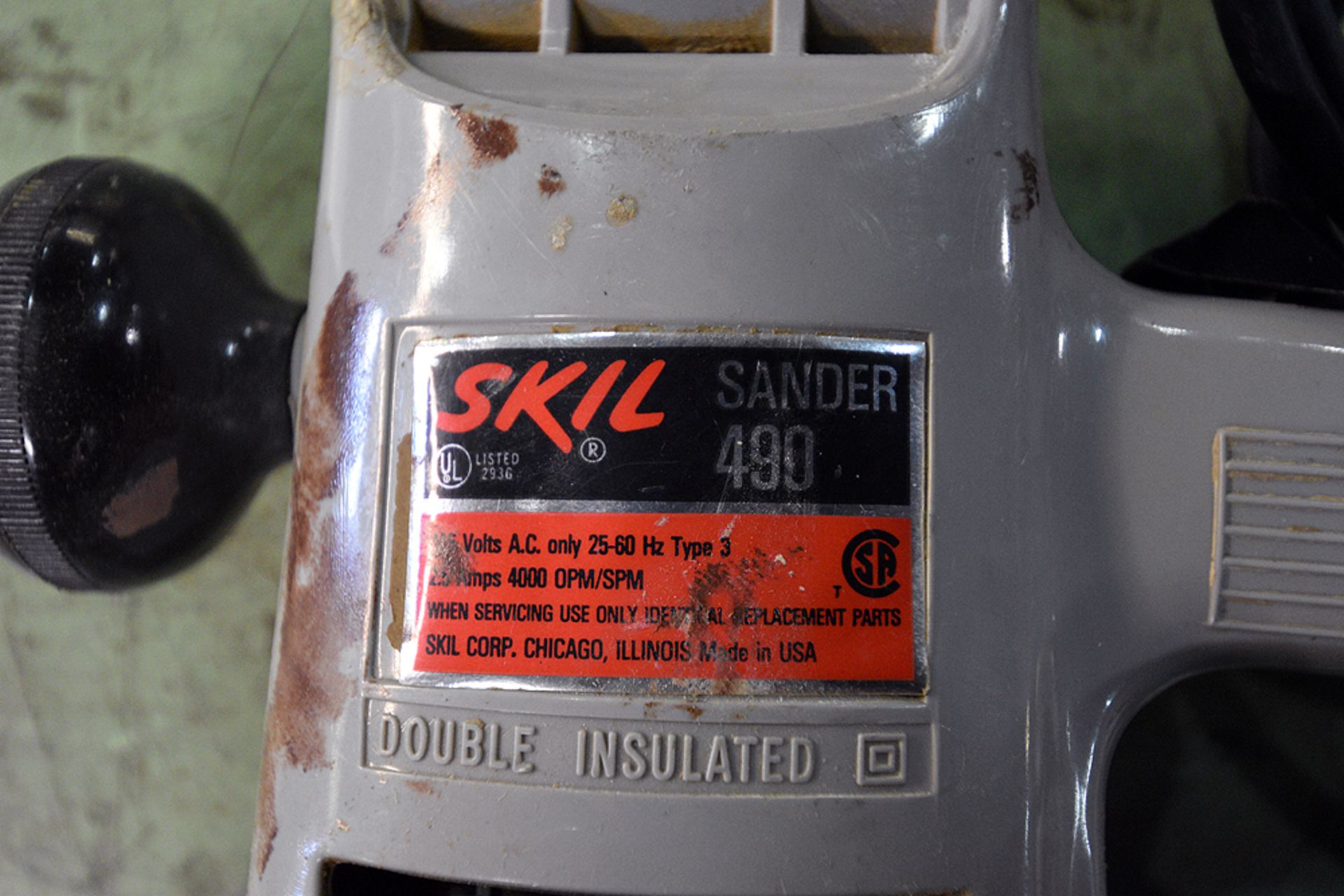 (1) Skil mod 490 Corded Sander, (1) Ryobi mod JS481L Jig Saw, and (1) Skil 18V Cordless Drill w/ - Image 3 of 7