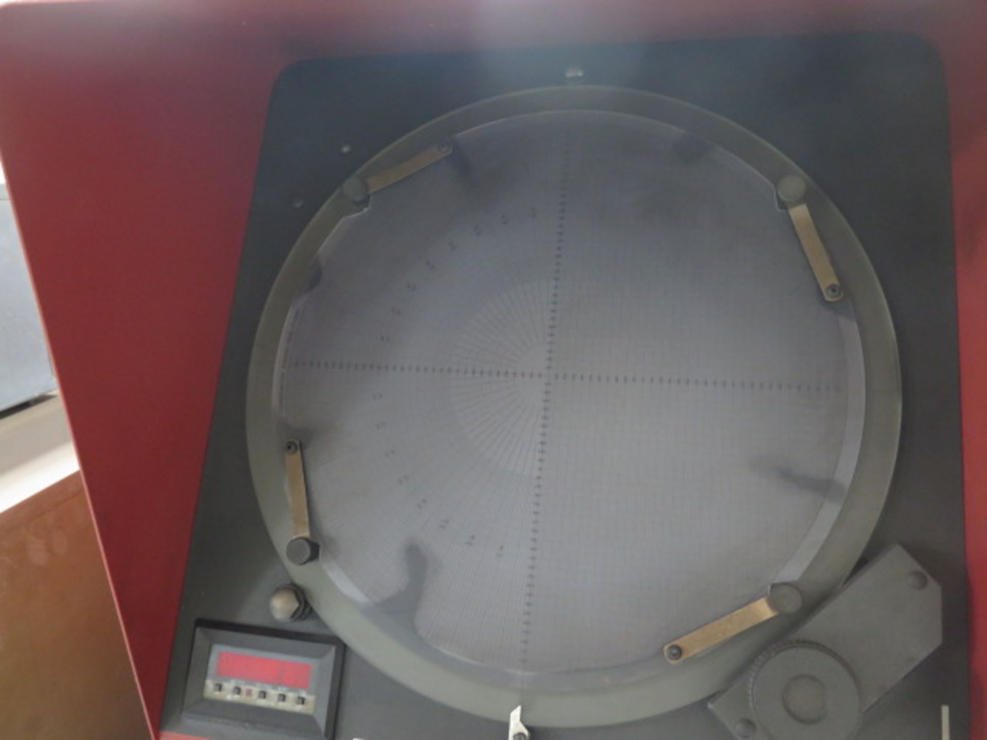 Starrett Sigma HB350 14” Optical Comparator s/n 1471 w/ Quadra-Chek 2000Programmable DRO, Digital - Image 4 of 8