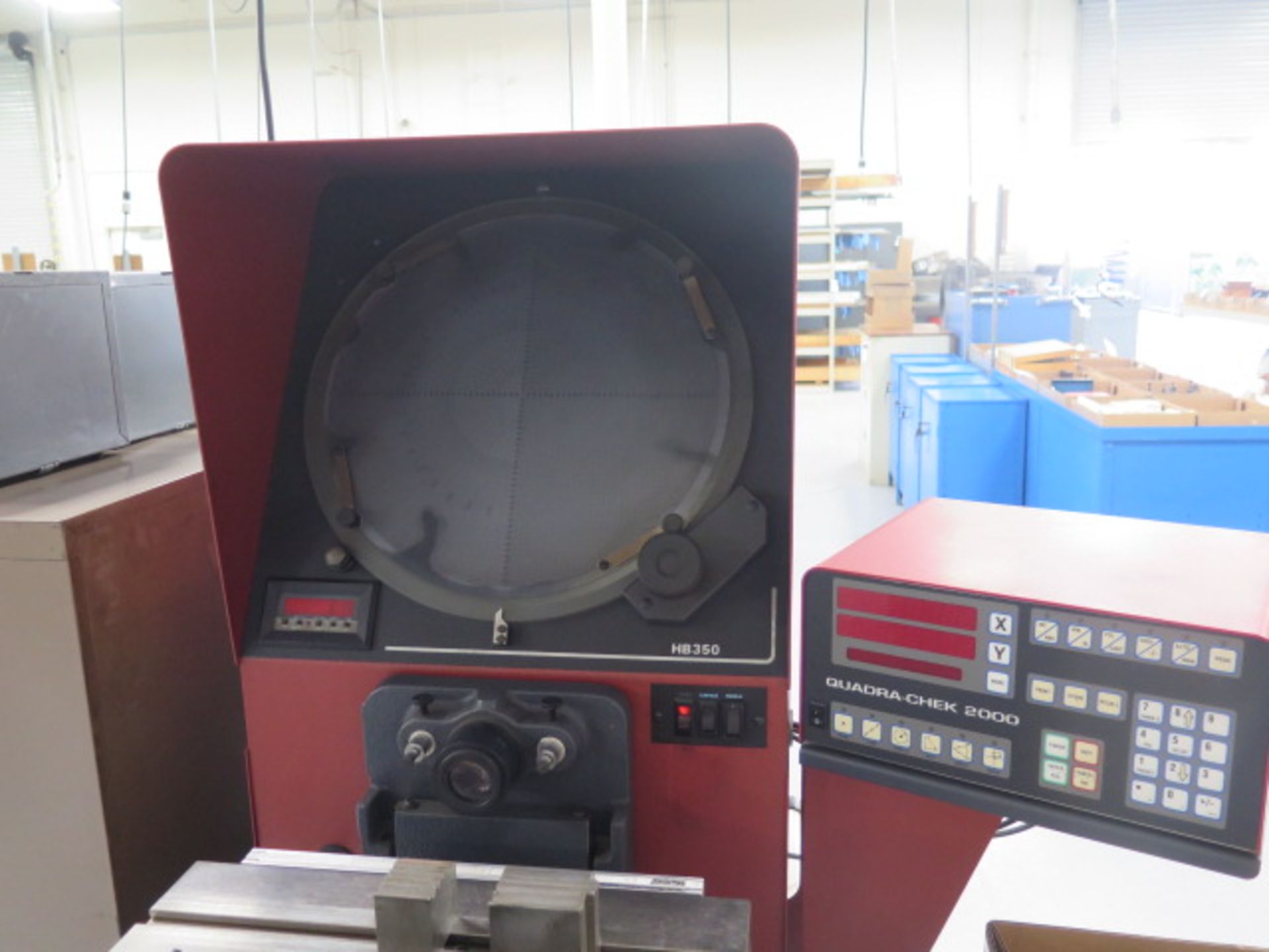 Starrett Sigma HB350 14” Optical Comparator s/n 1471 w/ Quadra-Chek 2000Programmable DRO, Digital - Image 2 of 8