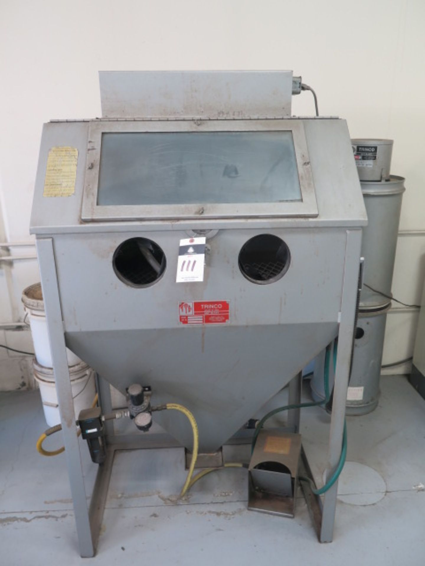 Trinco mdl. 36/BP Dry Blast Cabinet s/n 44830-6 w/ Dust Collector - Image 2 of 6