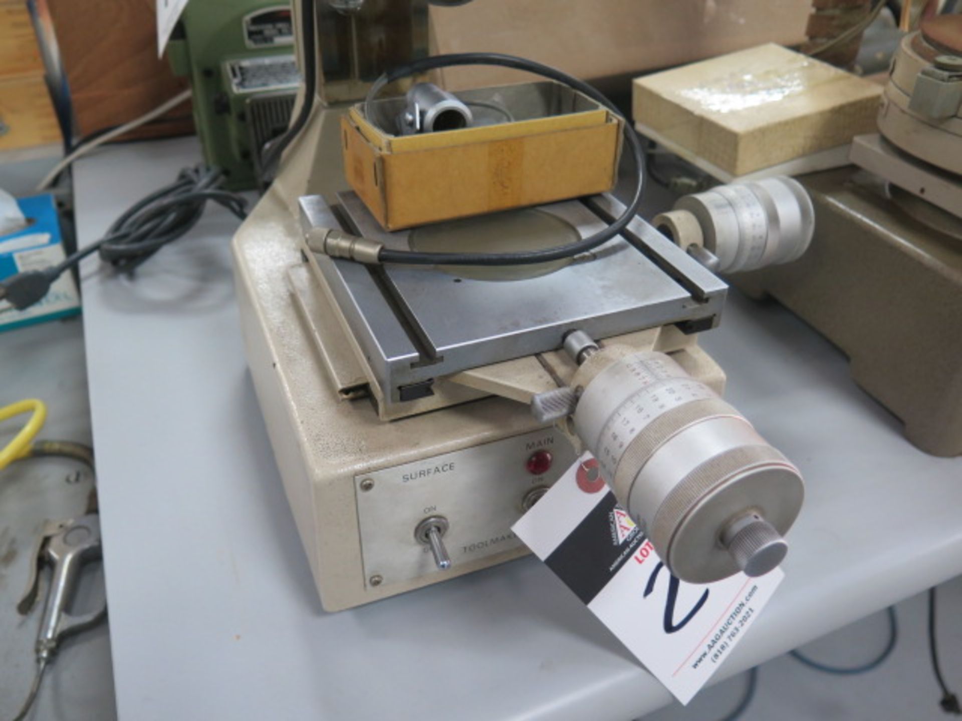 Mitutoyo TM-101 Tool Makers Microscope w/ Light Source - Image 3 of 6