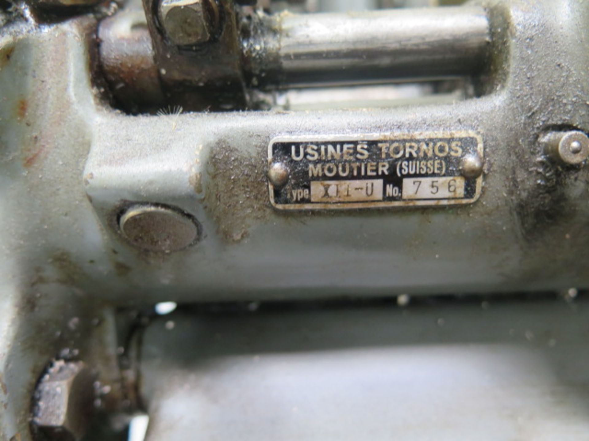 Tornos R10 10mm(.394”) Cap Automatic Screw Machine s/n 36465 w/ 5-Cross Slides, Type XII-U 3-Station - Image 10 of 14