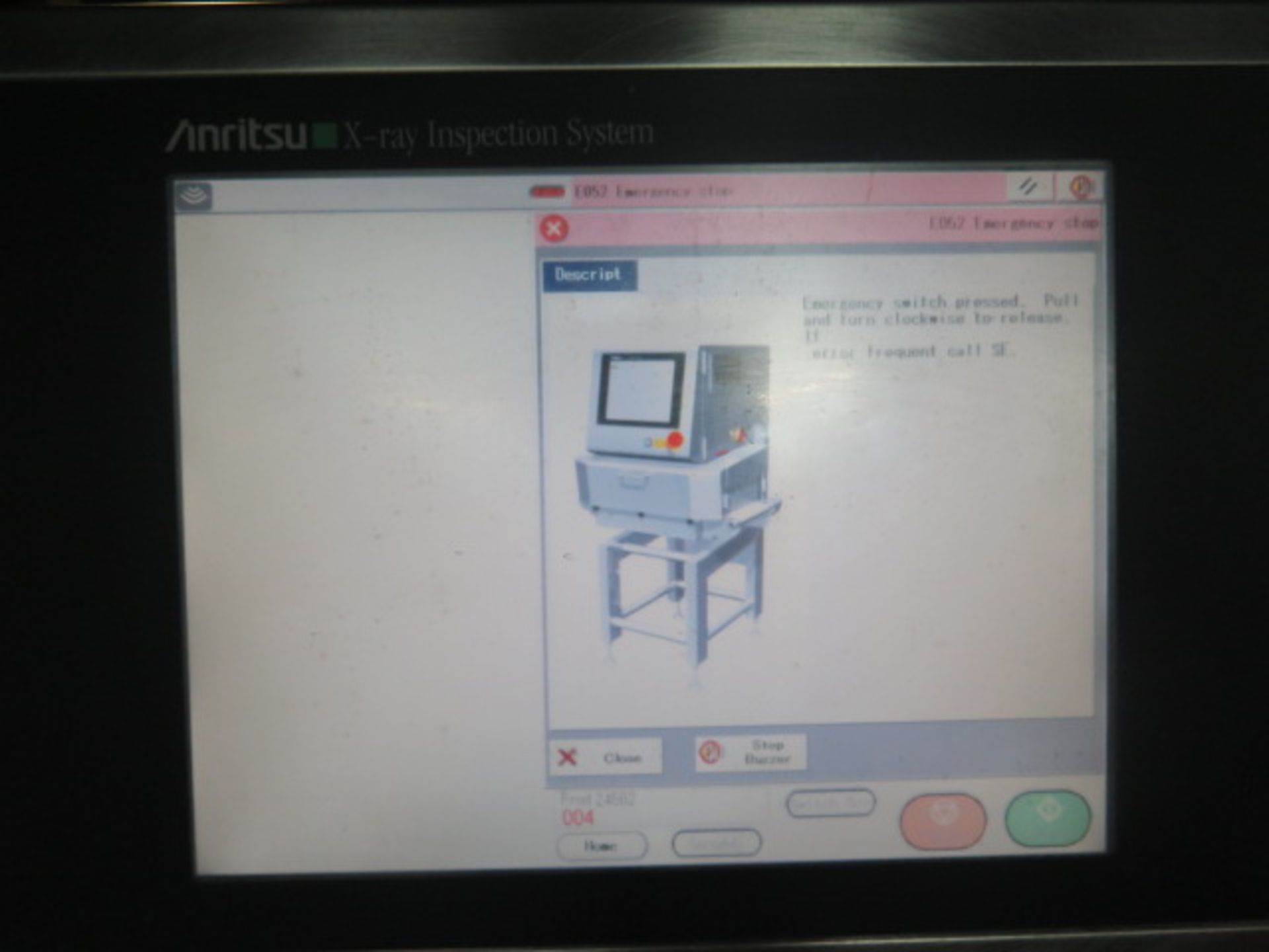 Anritsu Industrial Solutions mdl. KD7416AWH X-Ray Inspection System s/n 4600154582 w/ Touch-Screen - Image 6 of 7