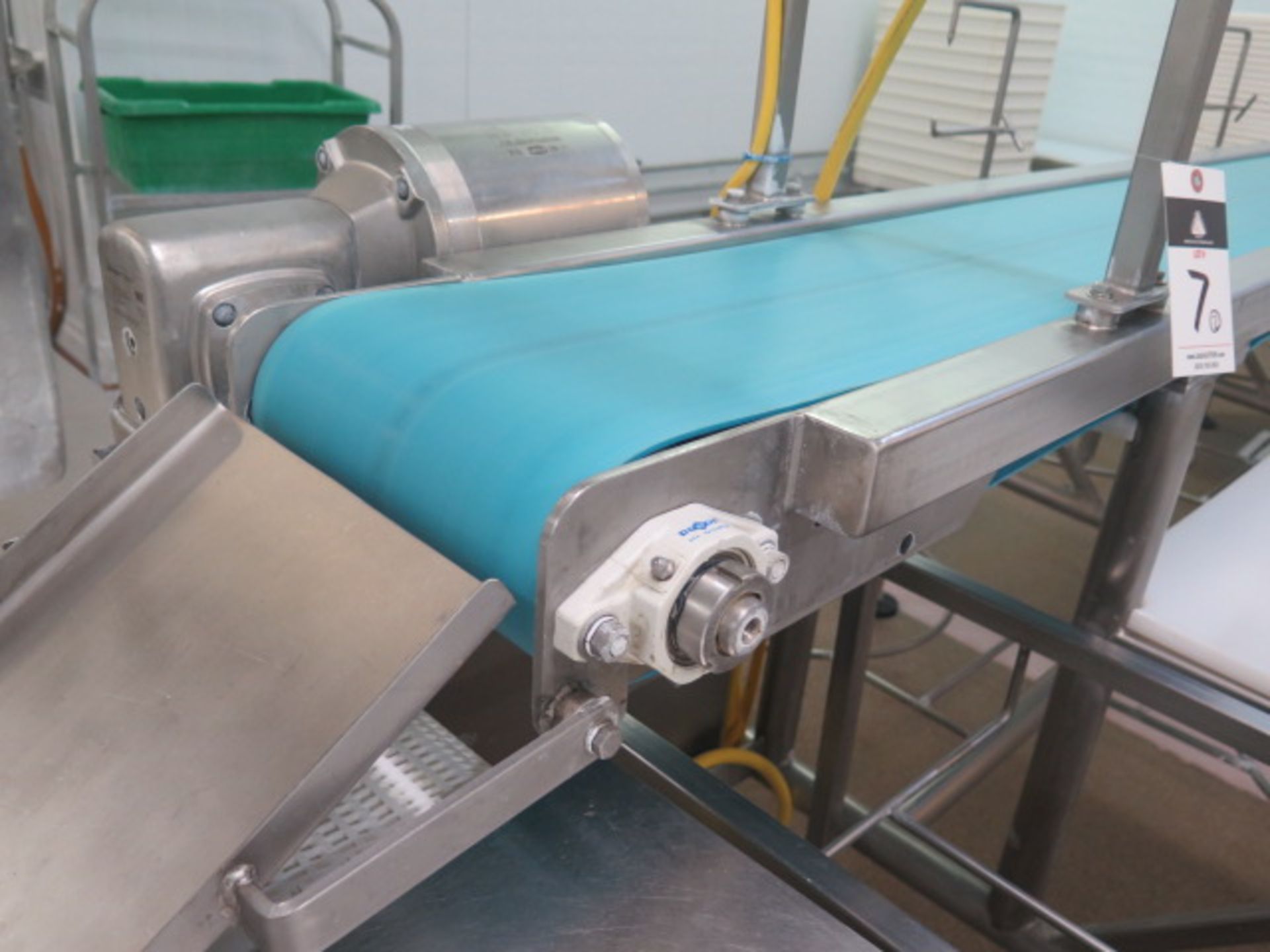 Mango Line : (4) 6-Station Manual Pealing Work Stations w/ Finished Goods Conveyor, “M- Unit” Dicing - Image 5 of 9