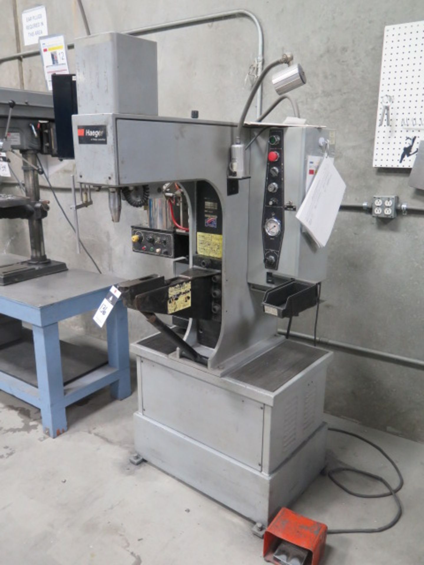 Haeger HP6-C-2 6 Ton x 18” Hardware Insertion Press s/n 519 w/ Protech Systems “Checkmate” Die - Image 2 of 10