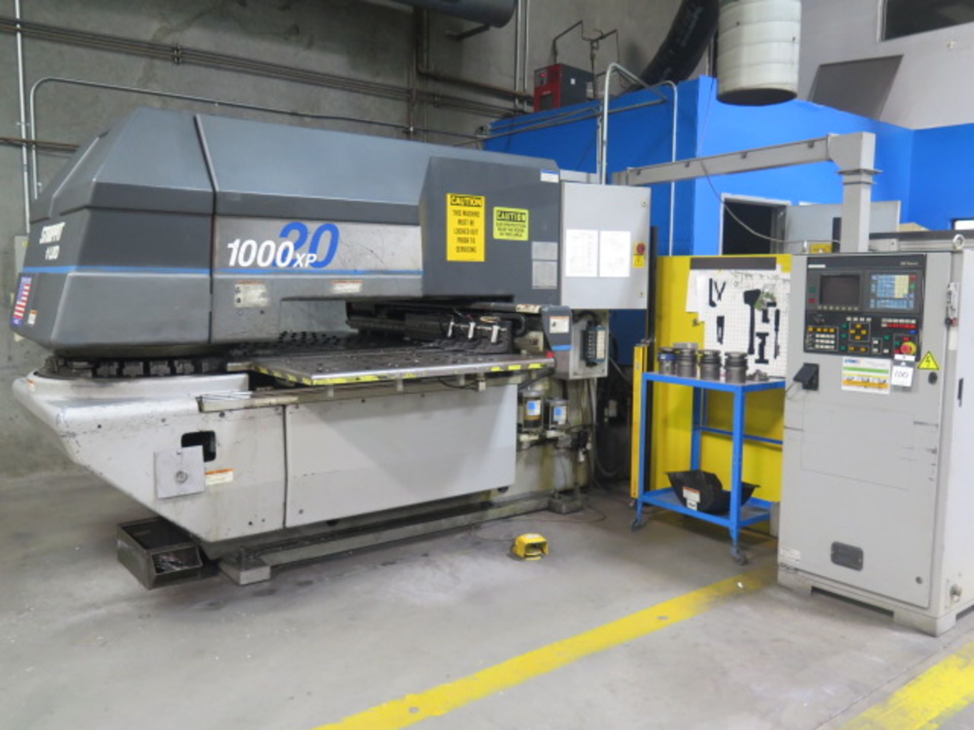 Strippit 1000 XP-20 23 Ton CNC Turret Punch Press s/n 214031901 w/ GE Fanuc Series 0-P Controls,