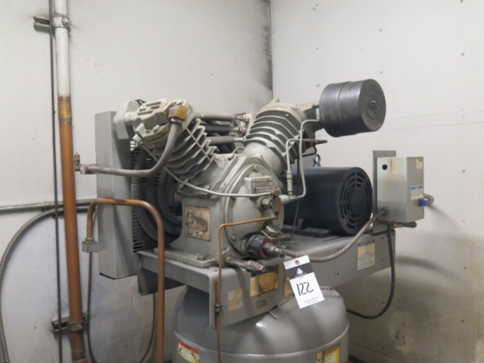 Ingersoll Rand T30 10Hp Vertical Air Compressor s/n 30T-889067 w/ 2-Stage Pump, 80 Gallon Tank - Image 2 of 5