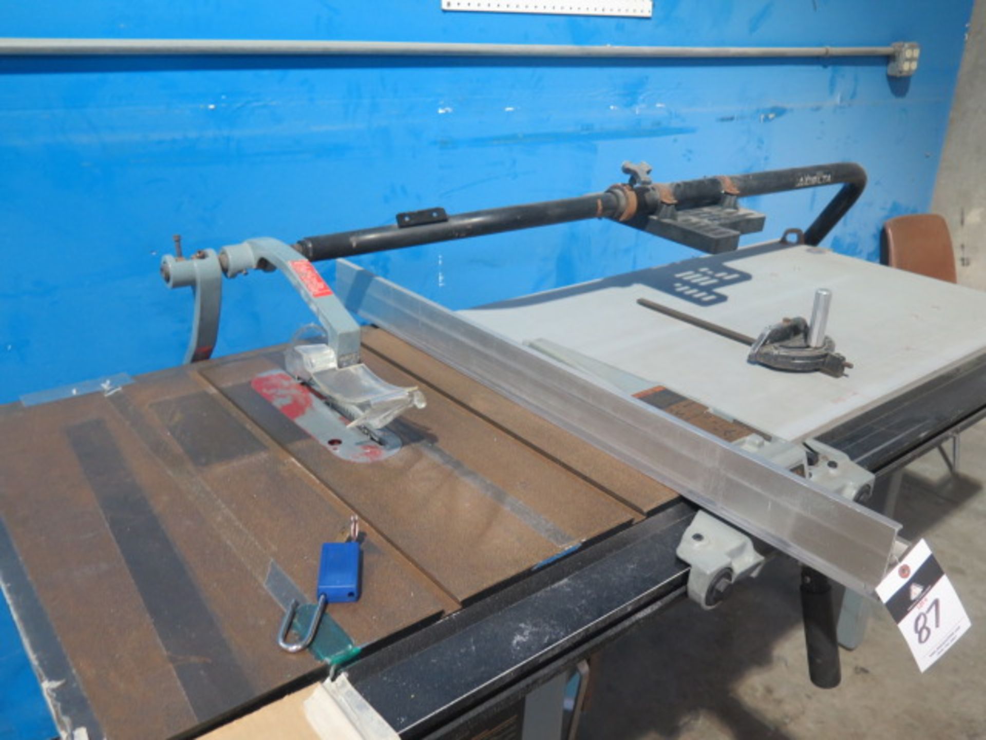 Delta “Unisaw” 10” Tilting Arbor Table Saw w/ Extended Work Table, Delta “Unifence” Fence System - Image 2 of 4