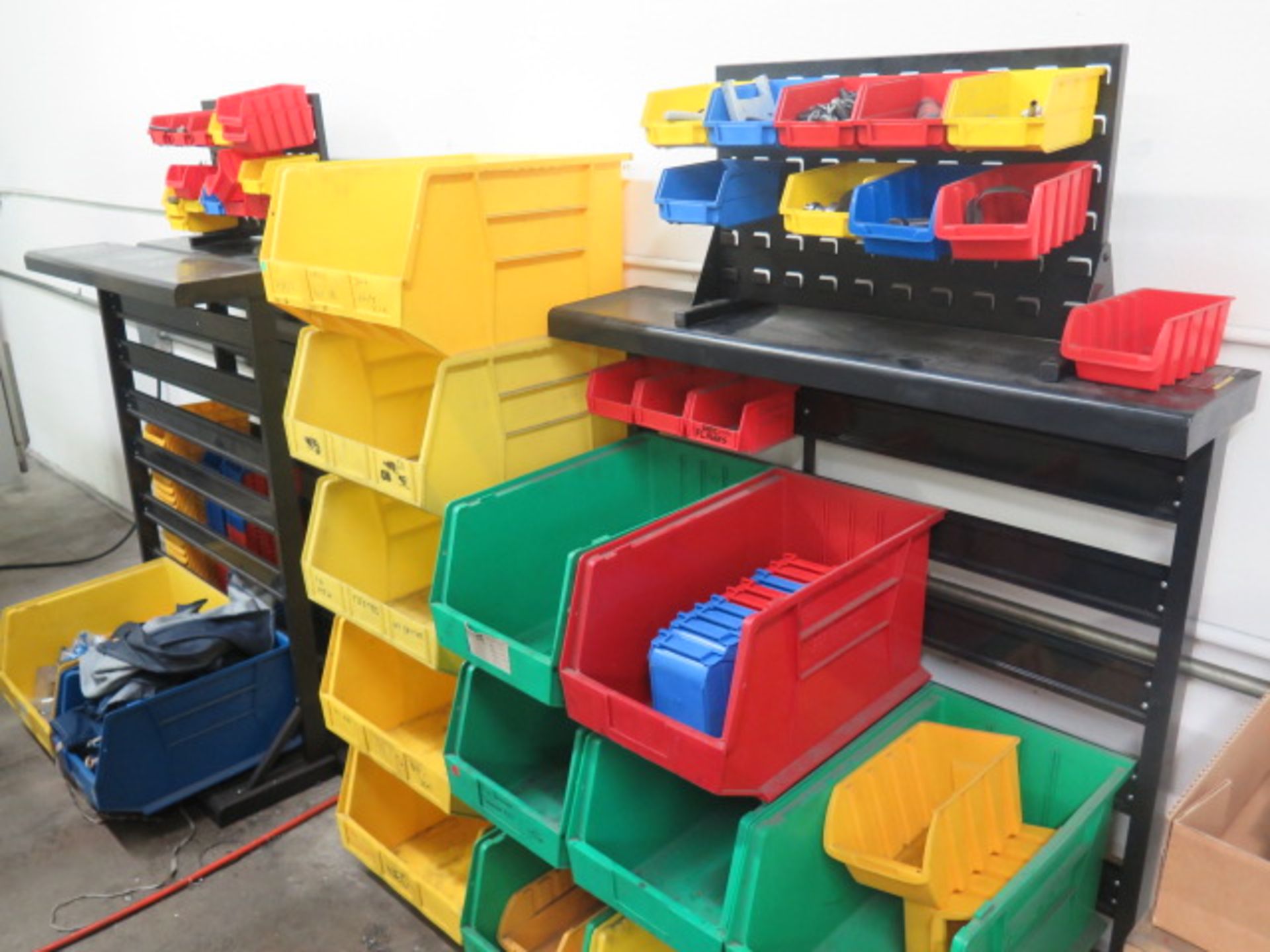 Bin Storege Racks and Plastic Bins