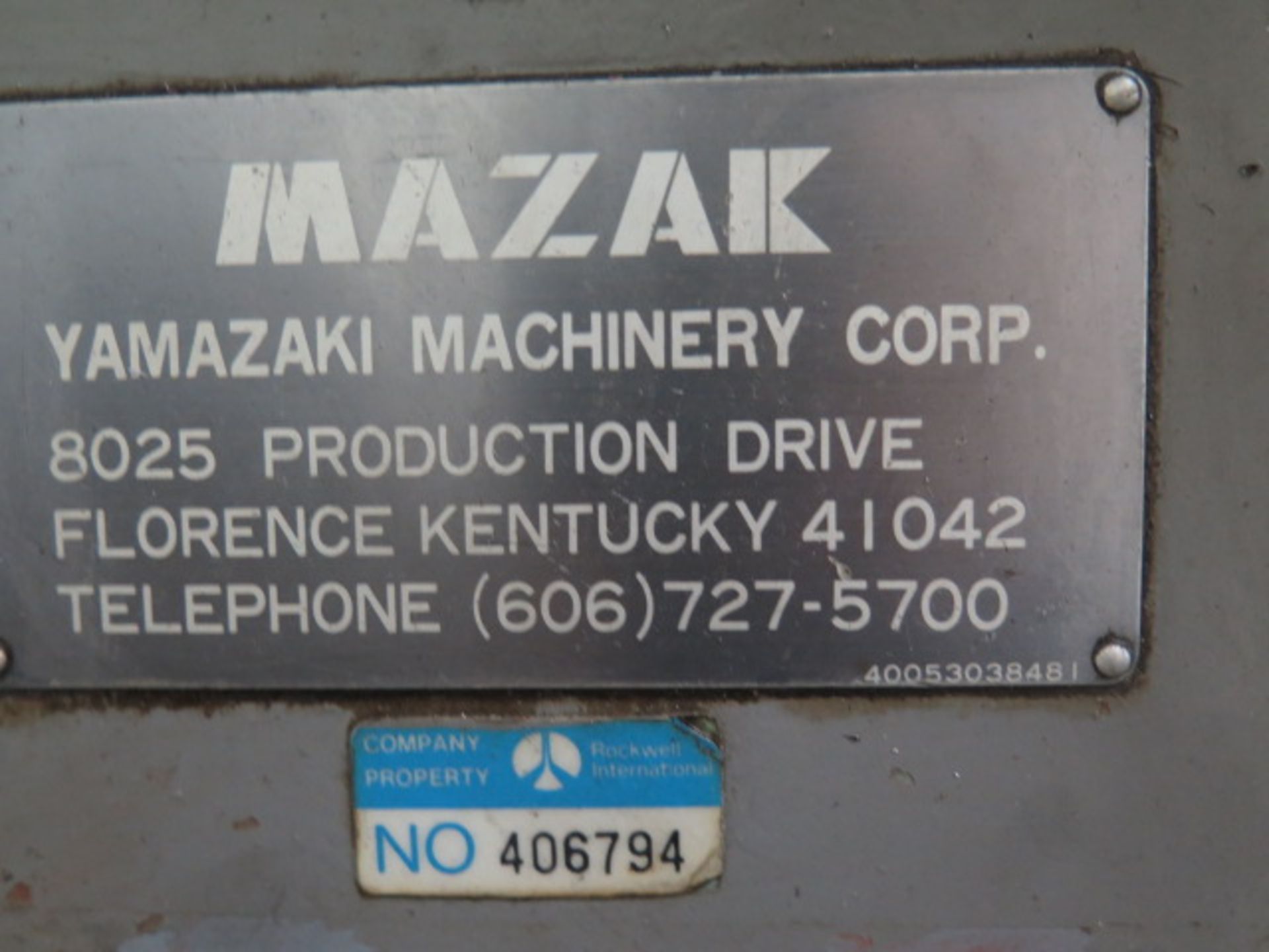 Mazak / Yamazaki 18" x 64" Geared Head Gap Bed Lathe s/n 1745 w/ 12-1500 RPM, Taper Attachment, - Image 9 of 12