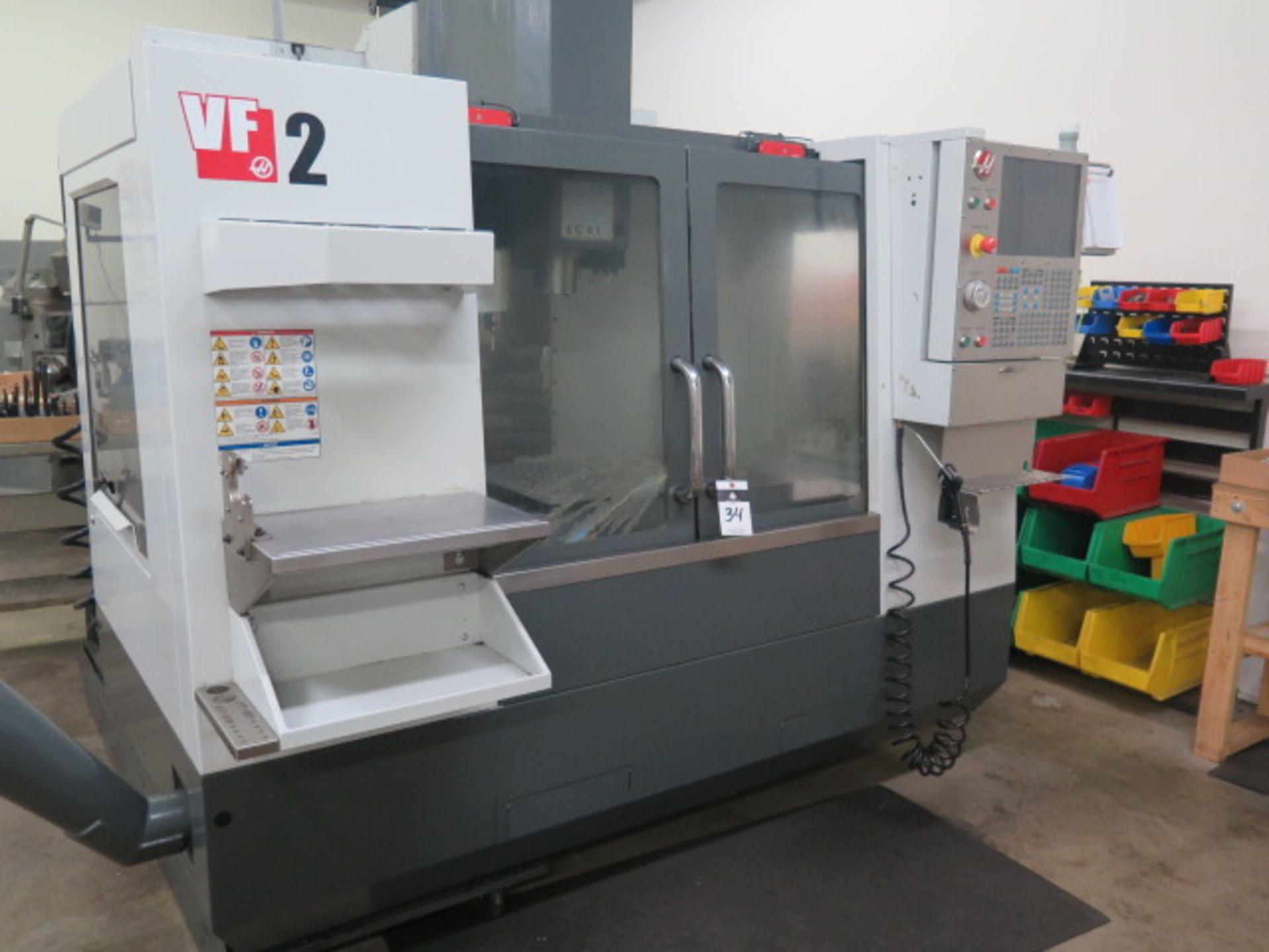 2013 Haas VF-2 CNC Vertical Machining Center s/n 1107672 w/ Haas Controls, Ver M18.16B Software, - Image 2 of 15