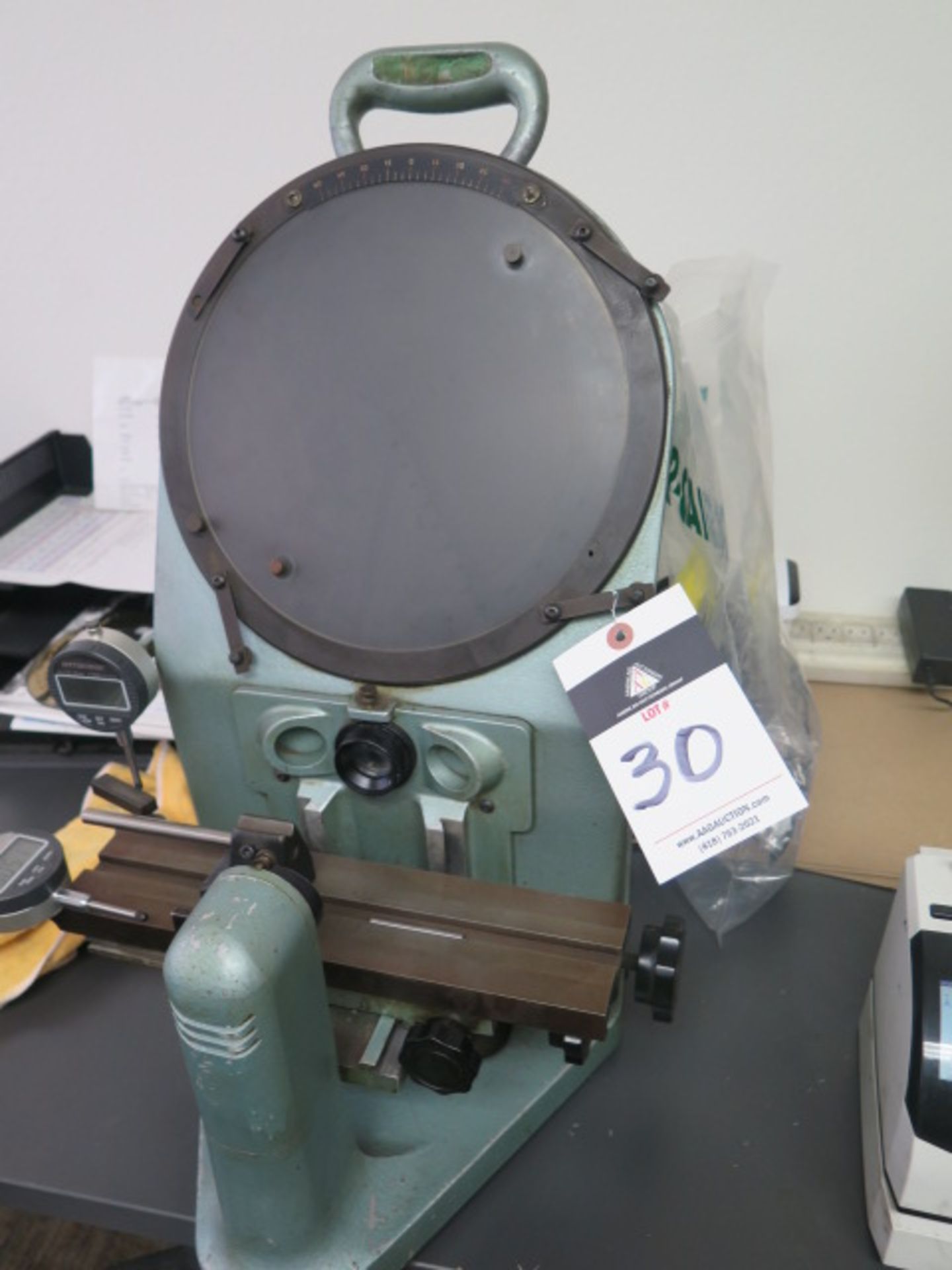 Rankin Brothers 10" Bench Model Optical Comparator w/ Digital Indicator Readouts