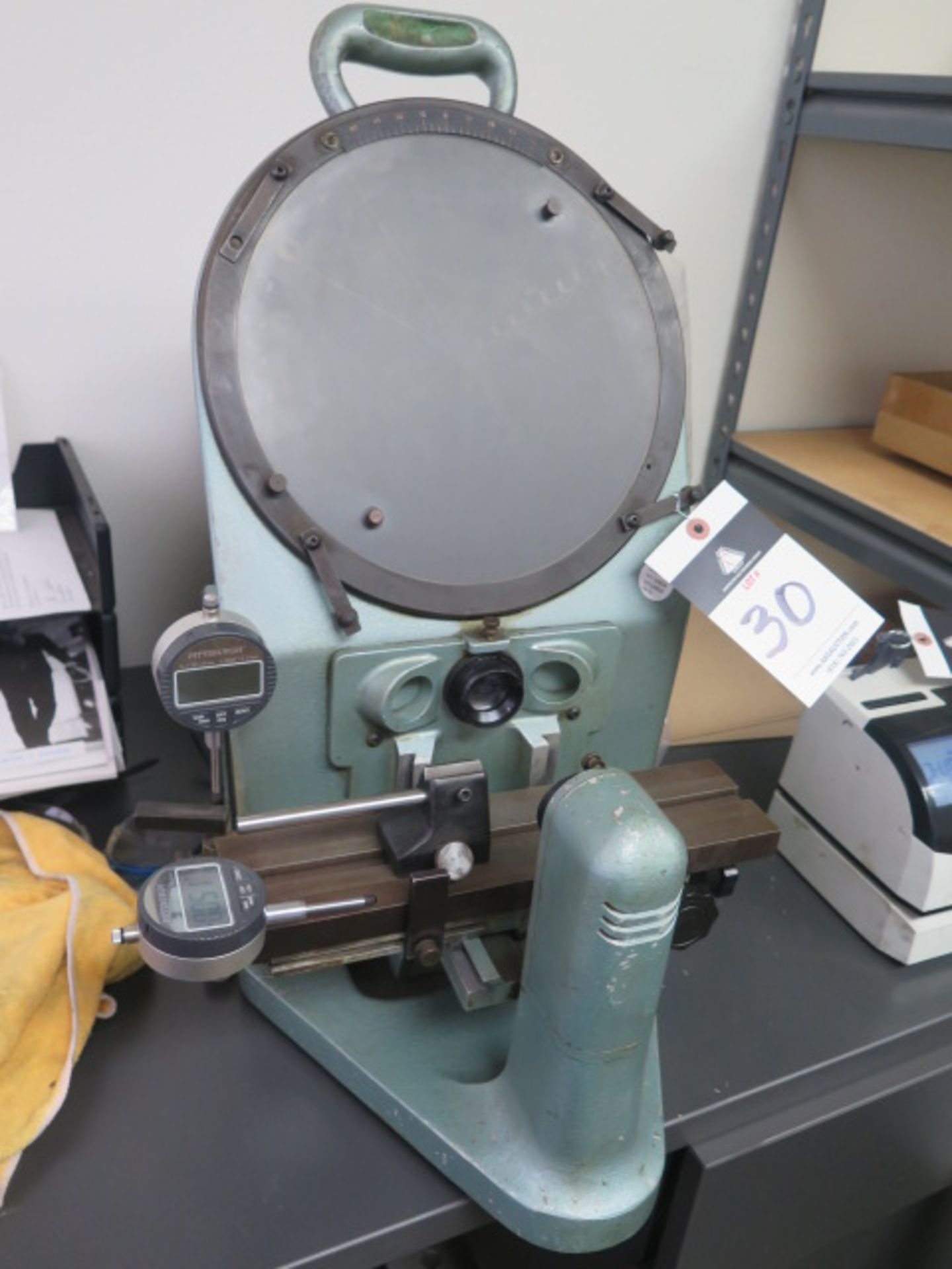 Rankin Brothers 10" Bench Model Optical Comparator w/ Digital Indicator Readouts - Image 2 of 5