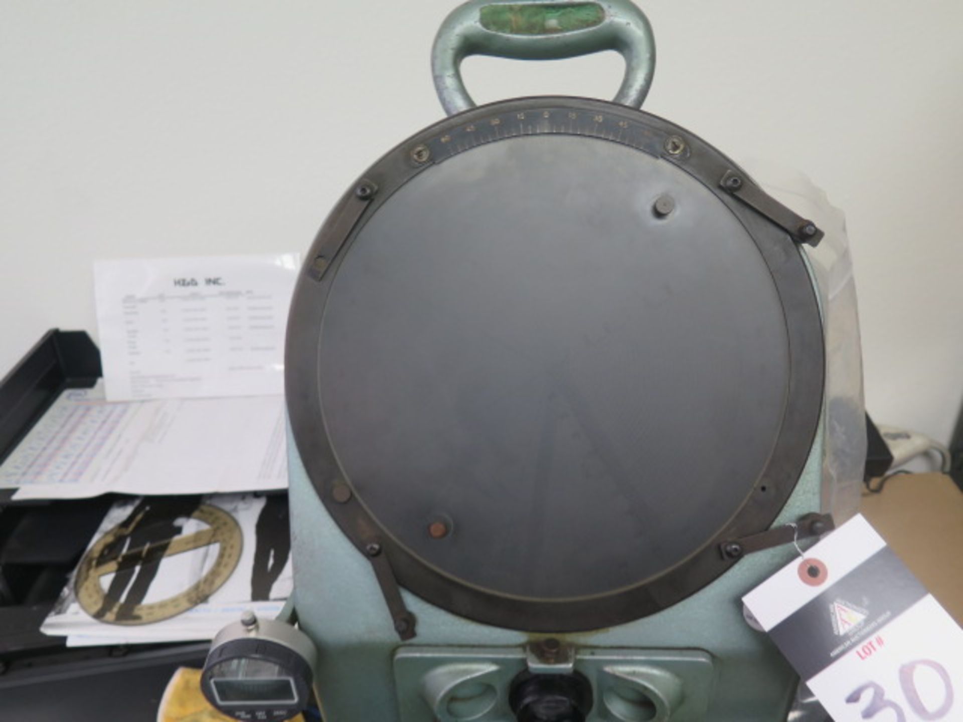 Rankin Brothers 10" Bench Model Optical Comparator w/ Digital Indicator Readouts - Image 3 of 5