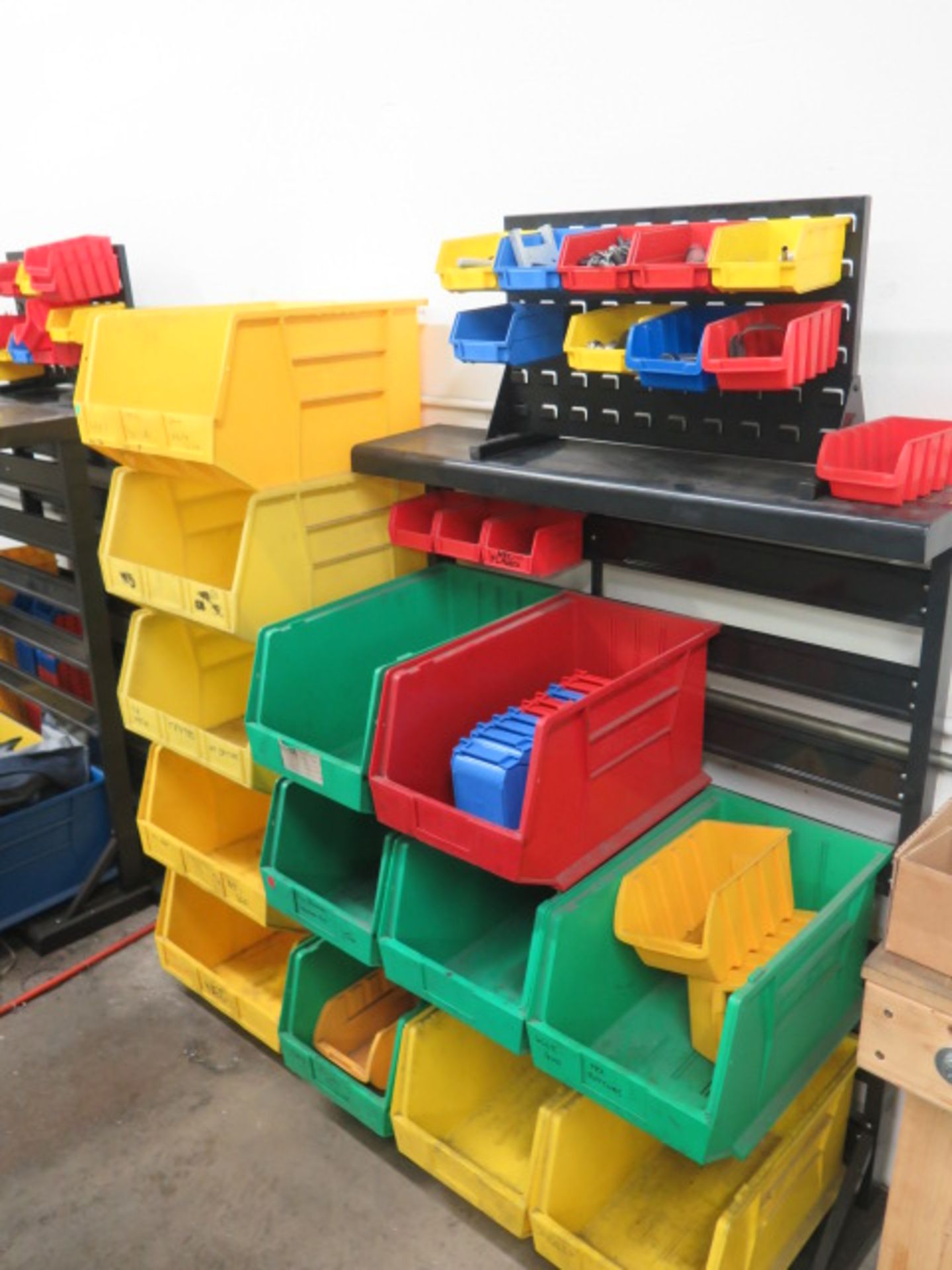 Bin Storege Racks and Plastic Bins - Image 2 of 3