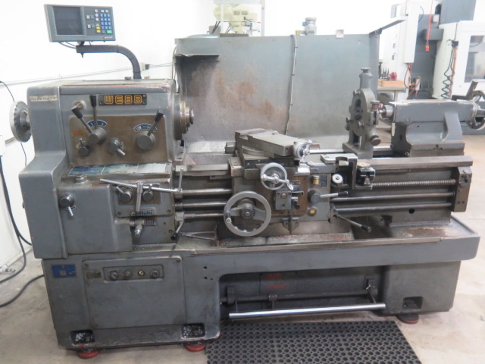 Webb mdl. WL-435 17" x 34" Geared Head Lathe s/n 9-8003-38 w/ Acu-Rite Programmable DRO, 32-1800