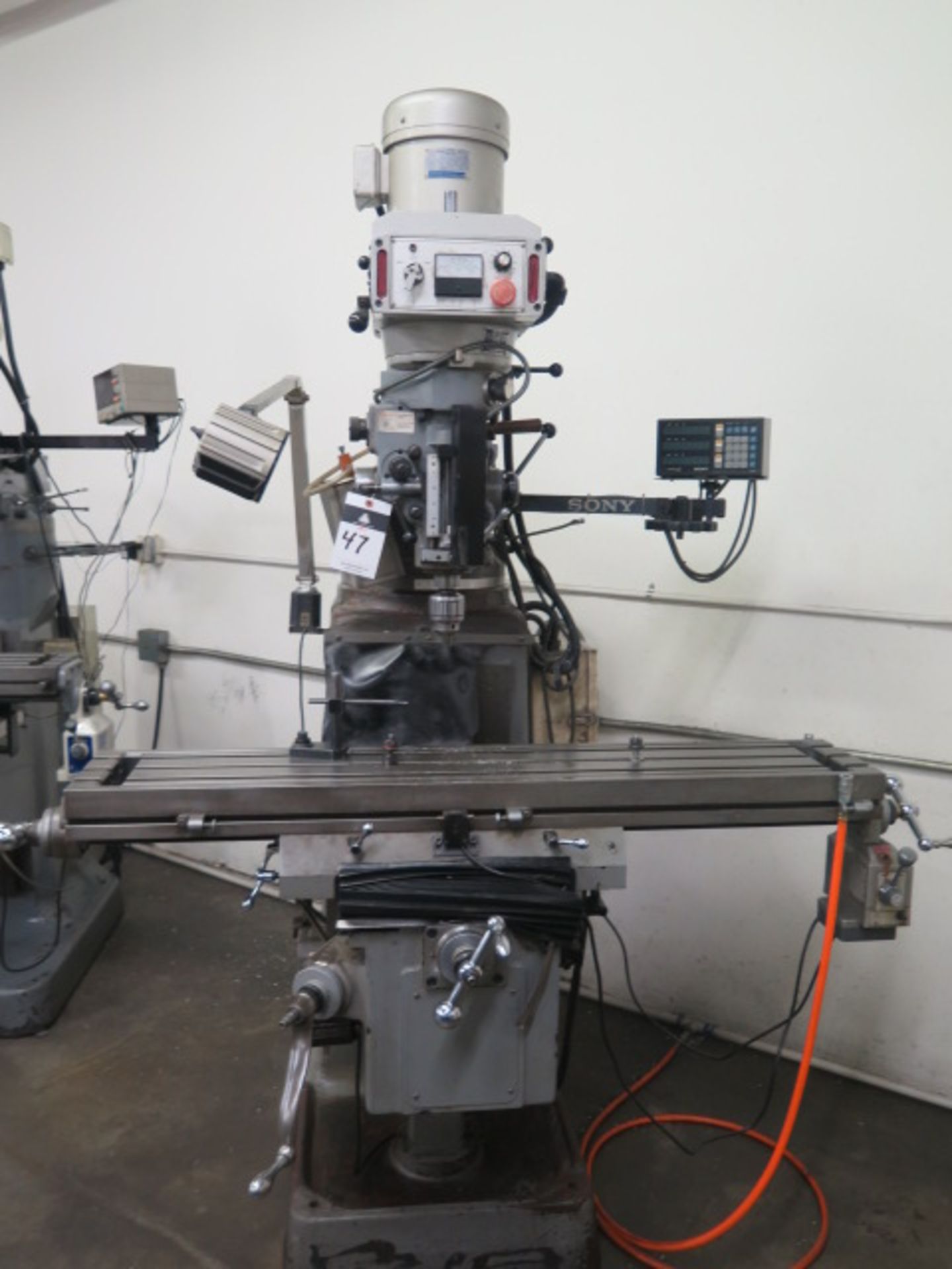 Atrump K3EVS 1054 SUPREME Vertical Mill s/n K3LEVS-114 w/ Sony 3-Axis Programmable DRO, 3Hp Motor, - Image 2 of 7