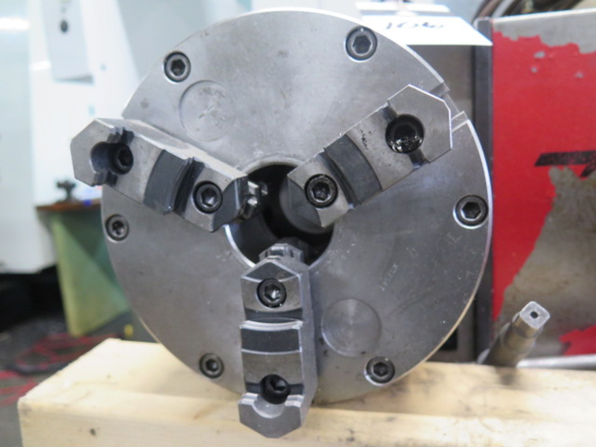 Haas 4th Axis 8” Rotary Head w/ 8” 3-Jaw Chuck and Mill Center - Image 3 of 6