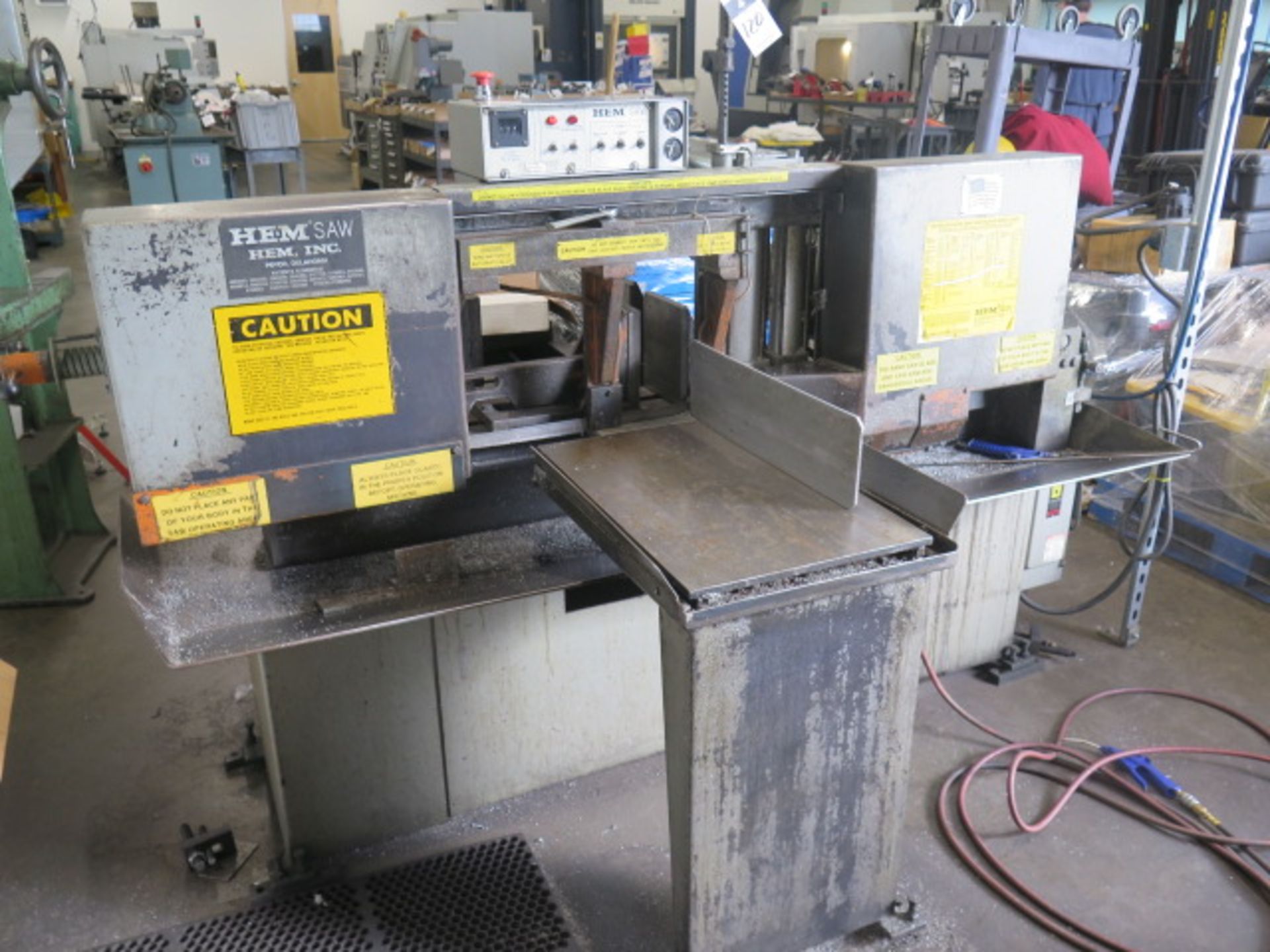 HEM H90A-B/F 12” Automatic Hydraulic Horizontal Band Saw s/n 510296 w/ HEM Controls, Hydraulic - Image 2 of 8