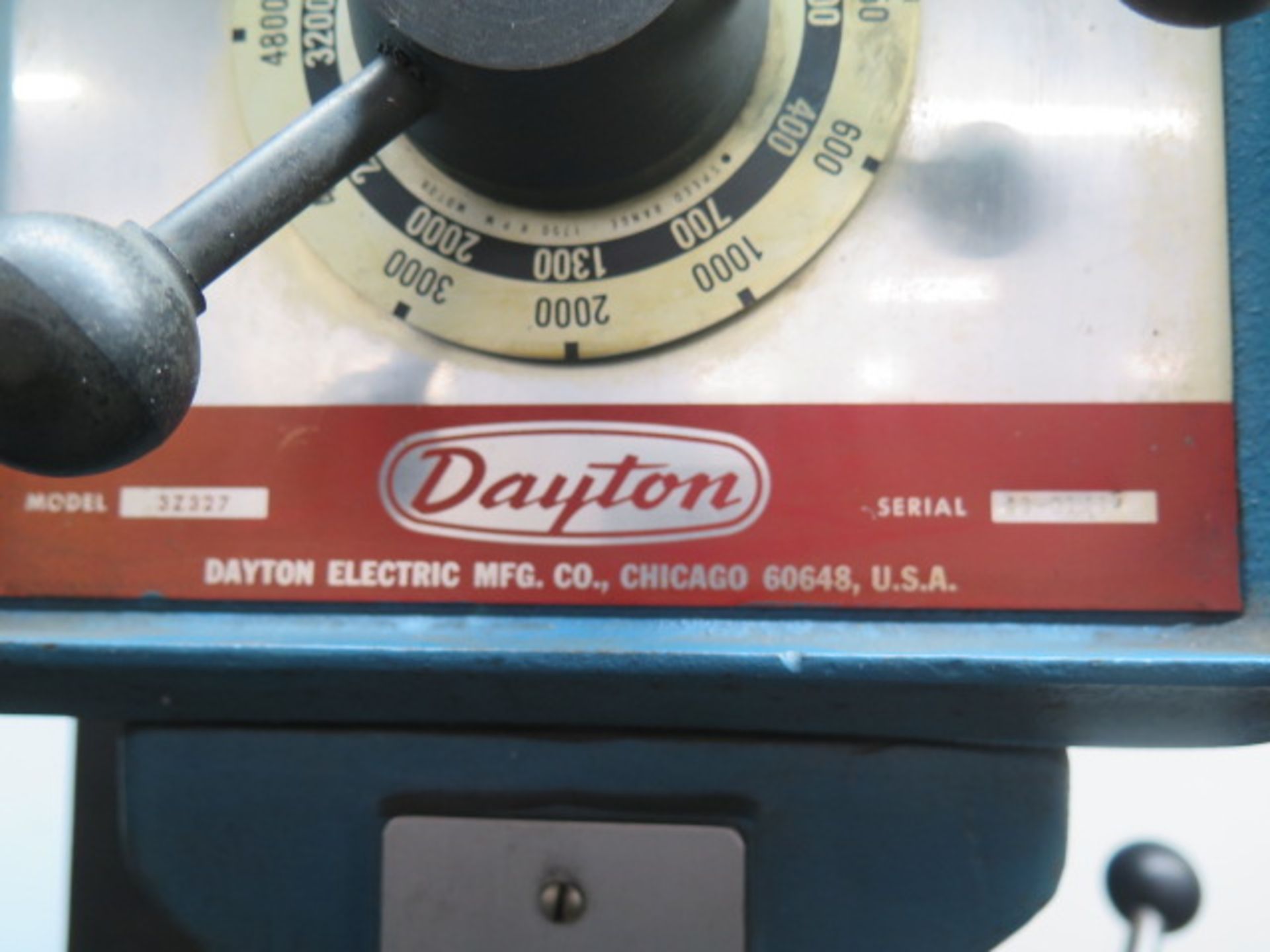 Dayton 3Z327 Variable Speed Pedestal Drill Press w/ 300-4800 Dial RPM - Image 6 of 6
