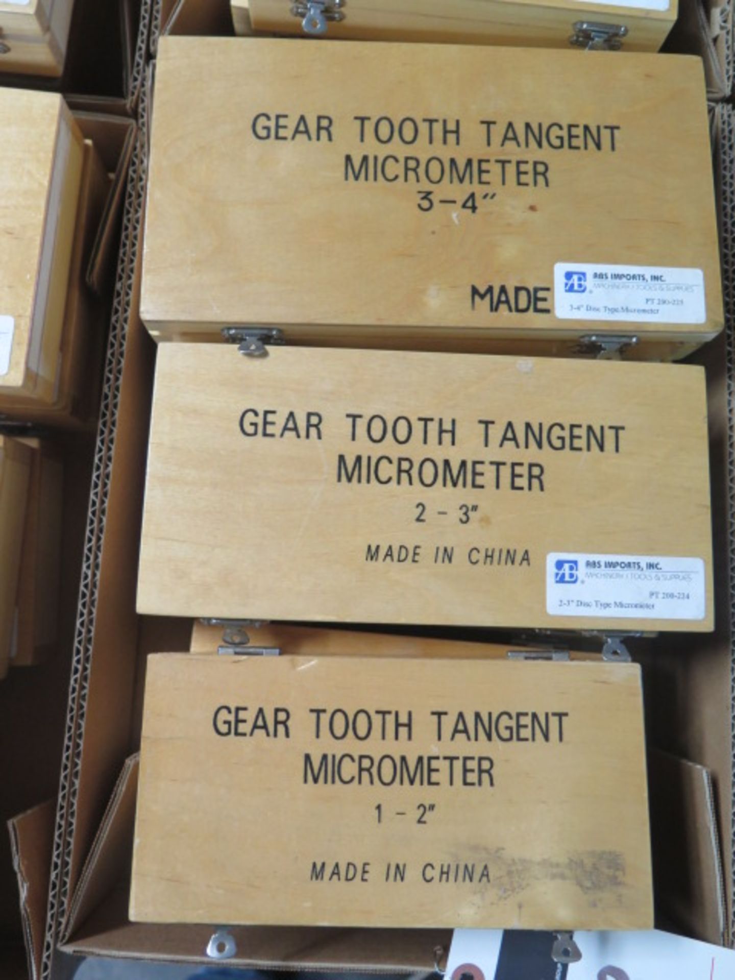 3"-4" (3), 2"-3" (3) and 1"-2" (3) Disc Mics (Gear Tooth Tangent Mics) - Image 5 of 5