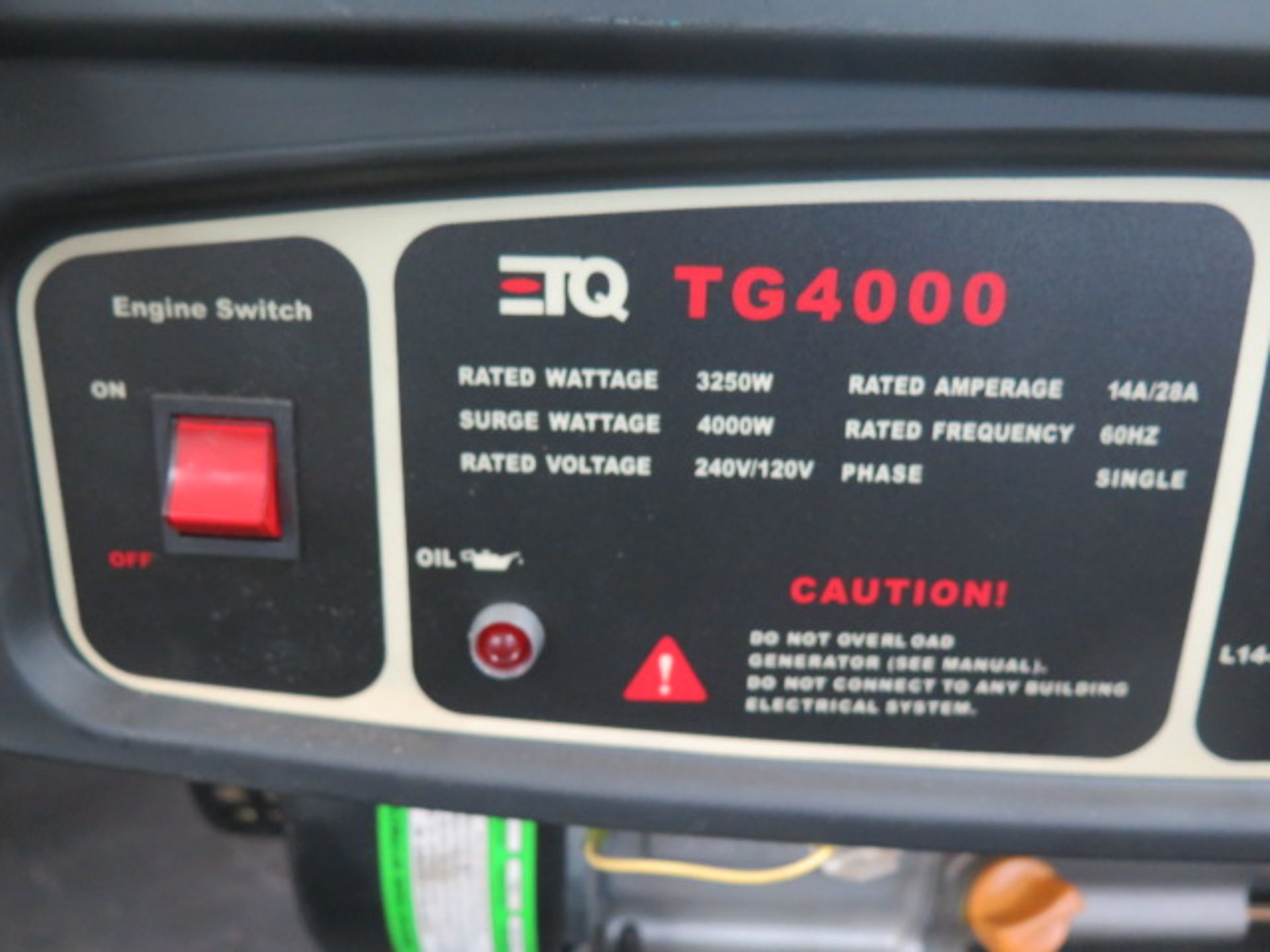 ETQ TG4000 4000 Watt Gas Powered Generator - Image 4 of 5