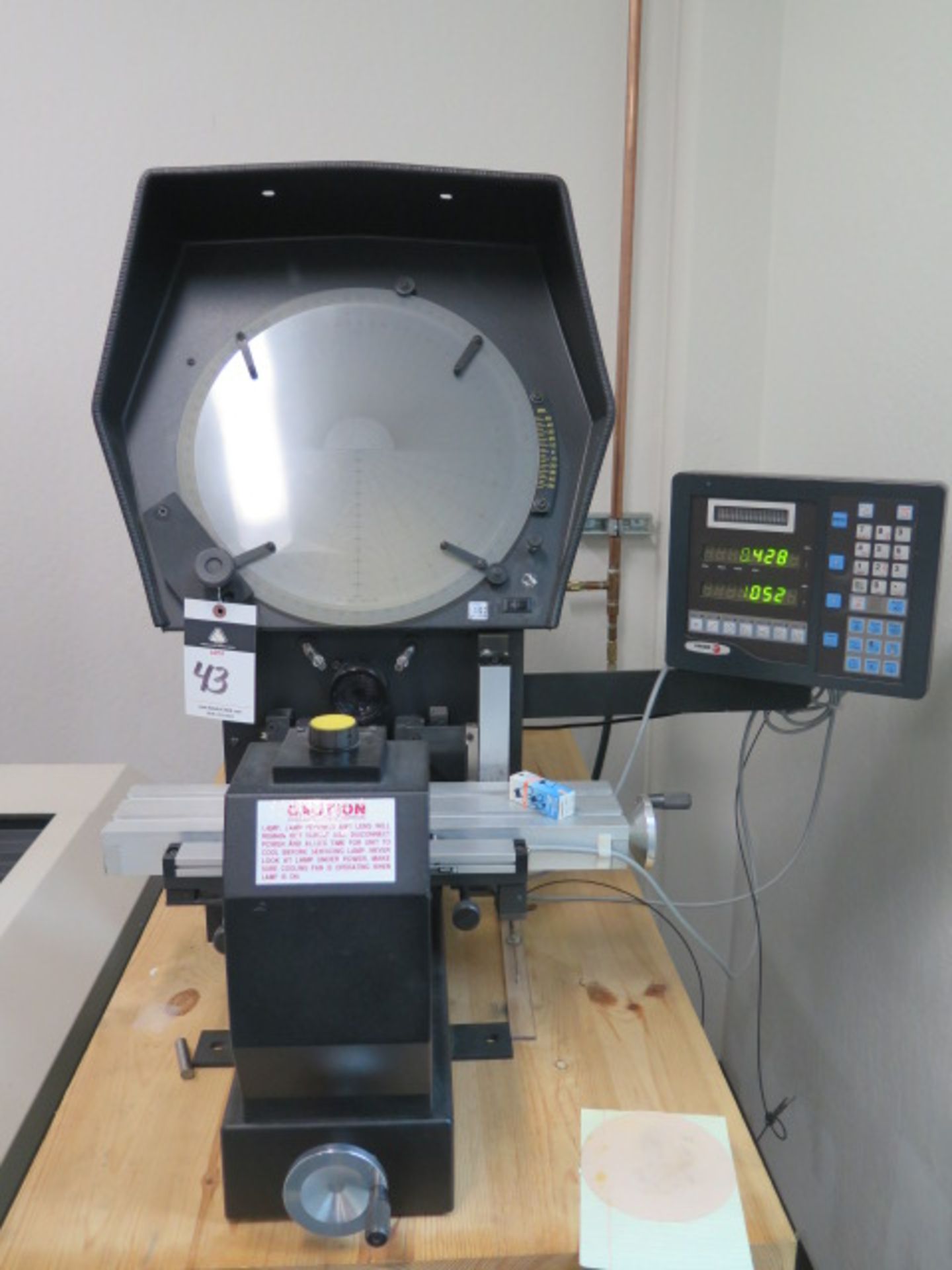 Suburban “Master View” mdl. MV14D 14” Optical Comparator s/n 3018-0903F w/ Fagor Programmable DRO,