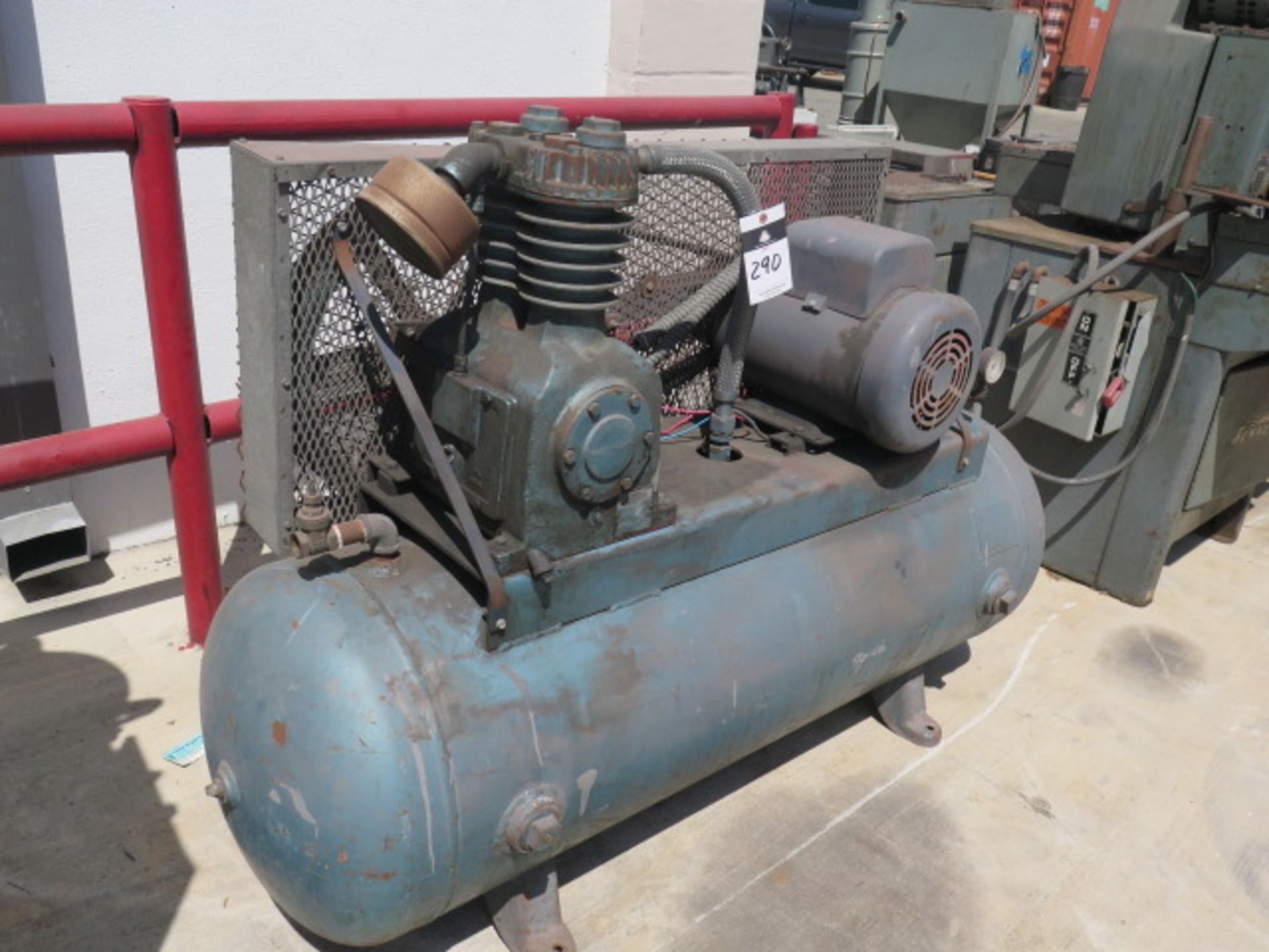 5Hp Horizontal Air Compressor w/ 80 Gallon Tank - Image 3 of 3