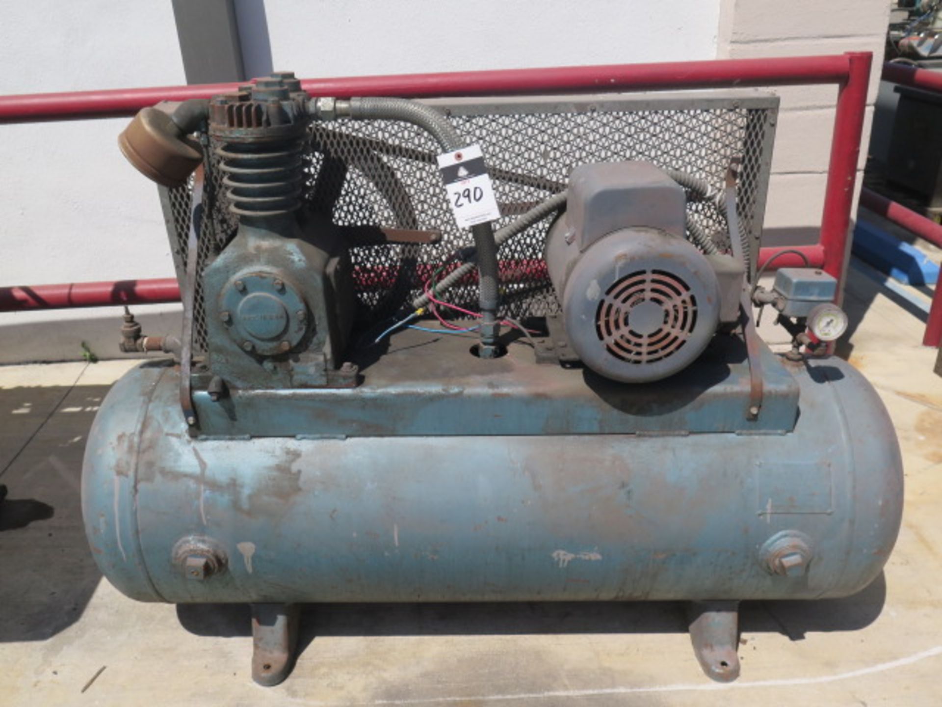 5Hp Horizontal Air Compressor w/ 80 Gallon Tank