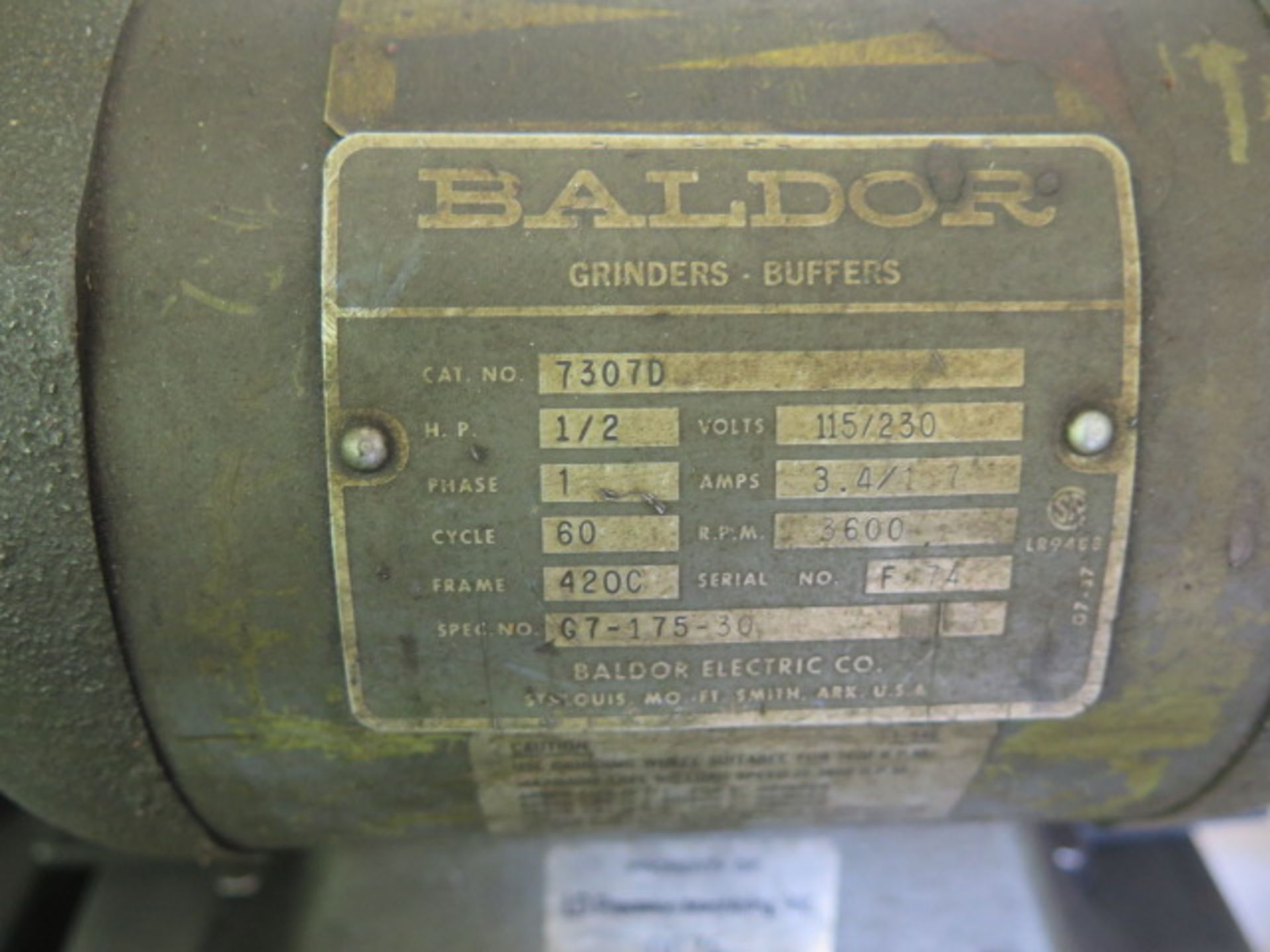 Baldor Pedestal Grinder - Image 4 of 4