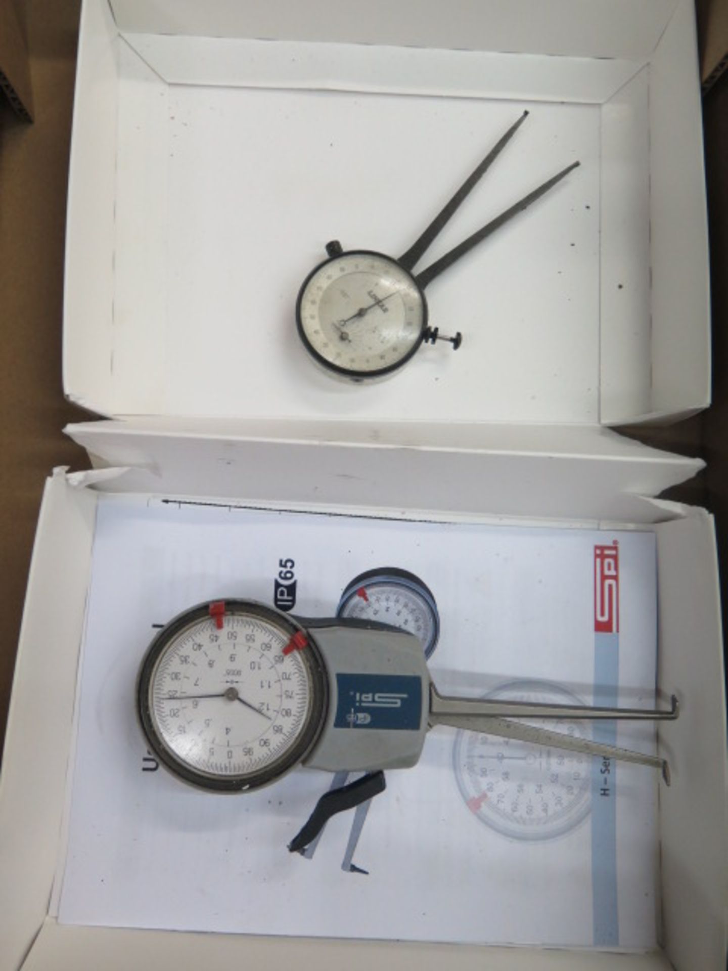 SPI .4"-1.2" Dial Caliper Gage and Linear 3/8"-1 3/8" Dial Caliper Gage - Image 2 of 2