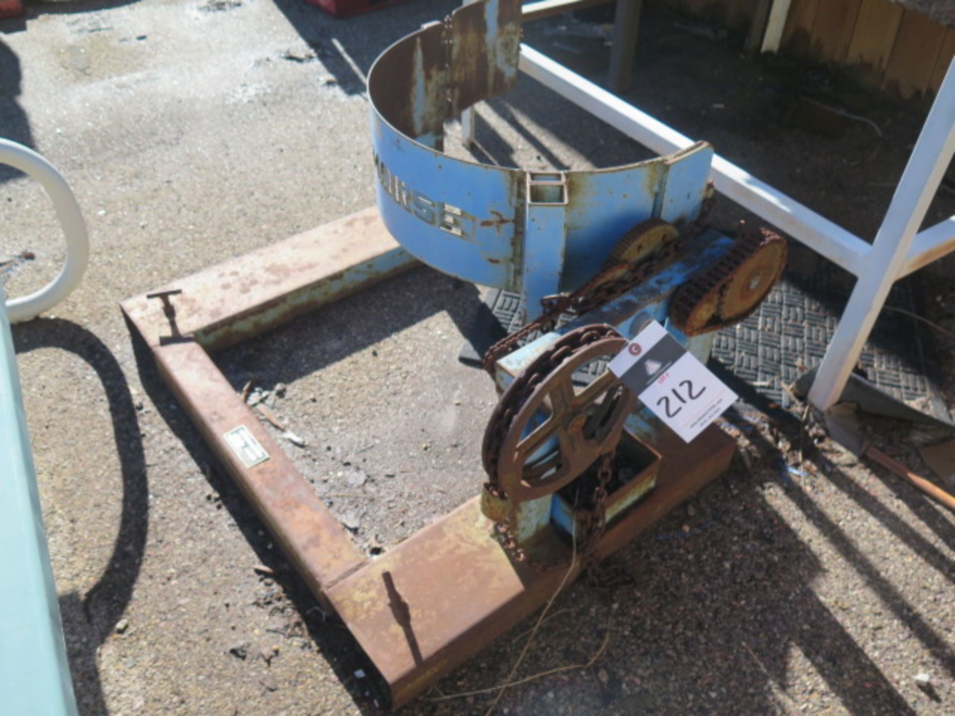 Morse Barrel Turner Forklift Attachment