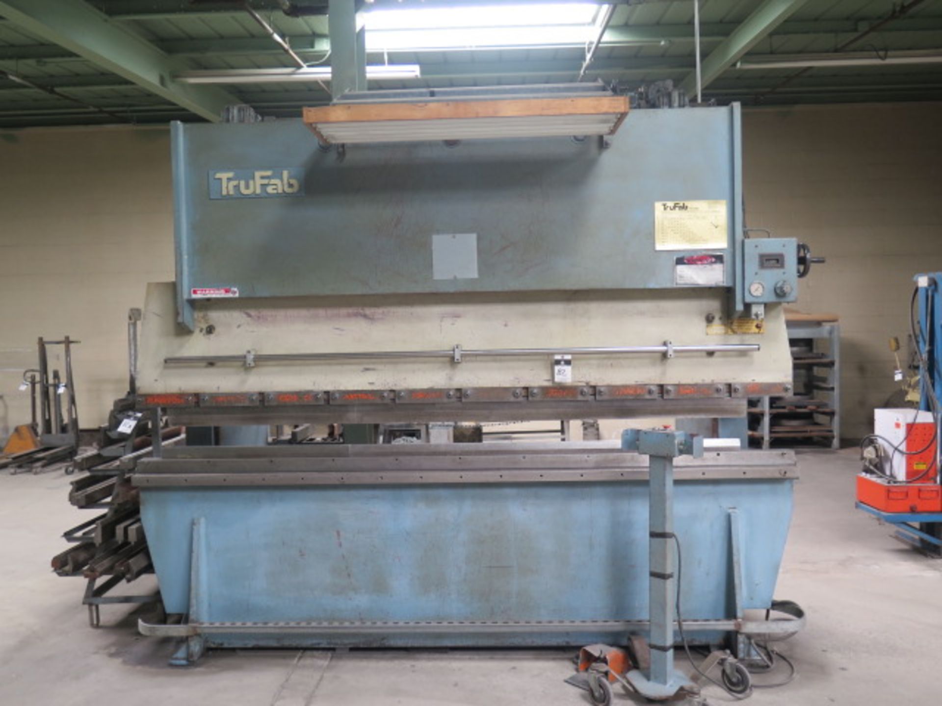 TruFab P110-10 110 Ton x 10’ Hydraulic Press Brake s/n CHPB/8-8337 w/ Manual Back Gauging, 10’ Bed