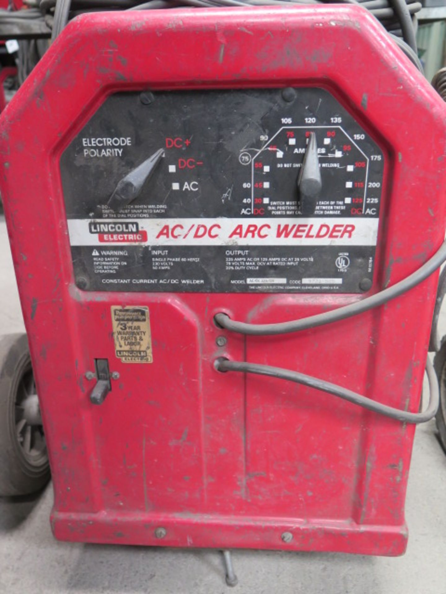 Lincoln 225 Amp AC/DC Arc Welding Power Source - Image 2 of 3